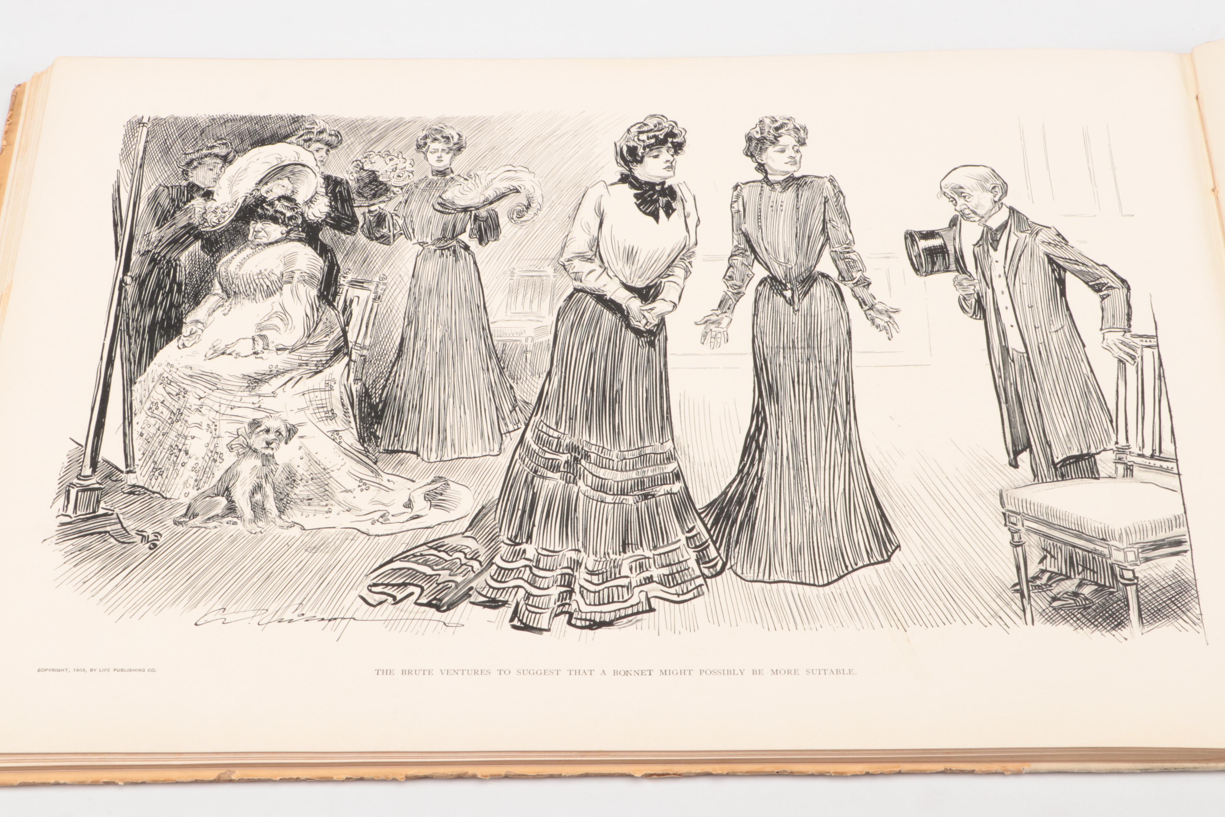 First Edition "Eighty Drawings Including the Weaker Sex" by Charles Dana Gibson