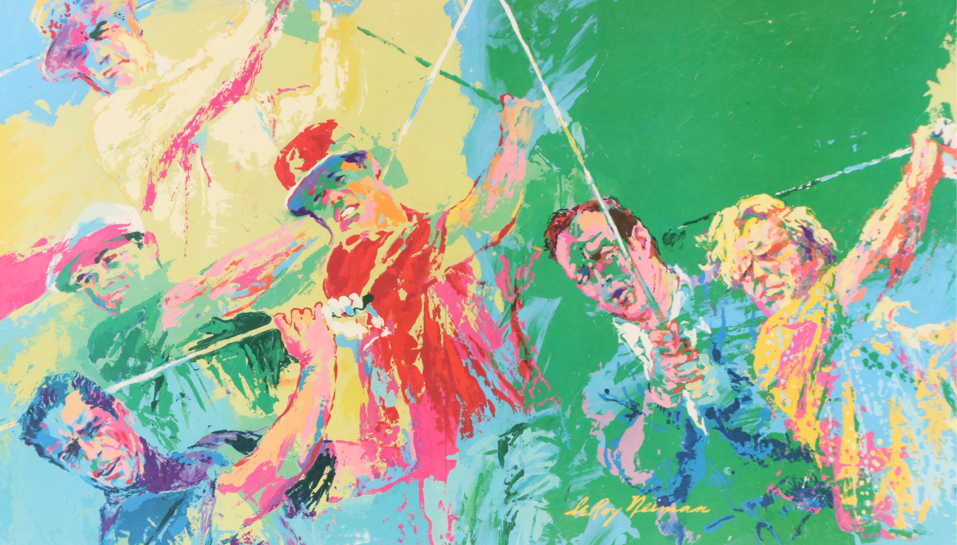 After Neiman Offset Lithograph "Legends of Golf"