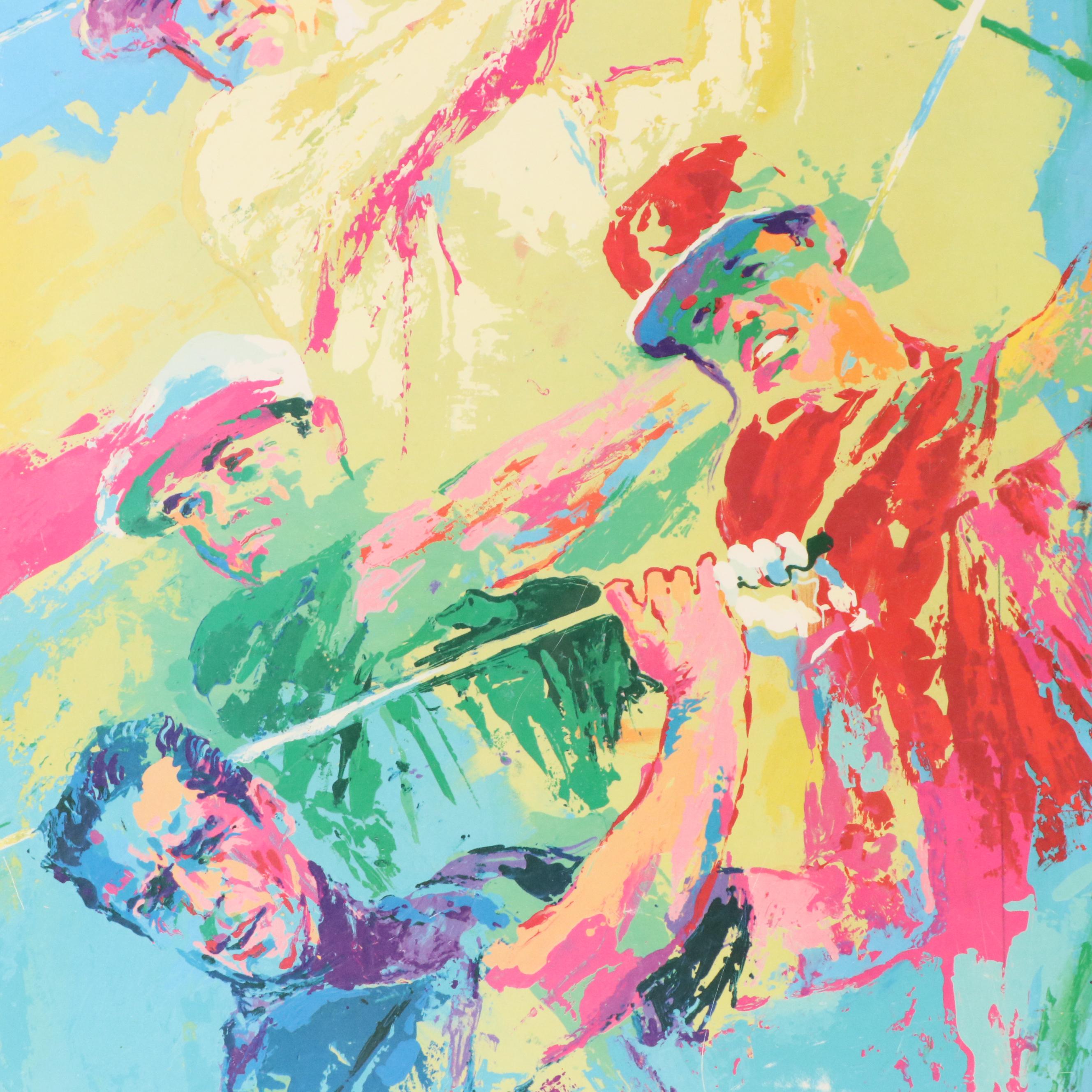 After Neiman Offset Lithograph "Legends of Golf"