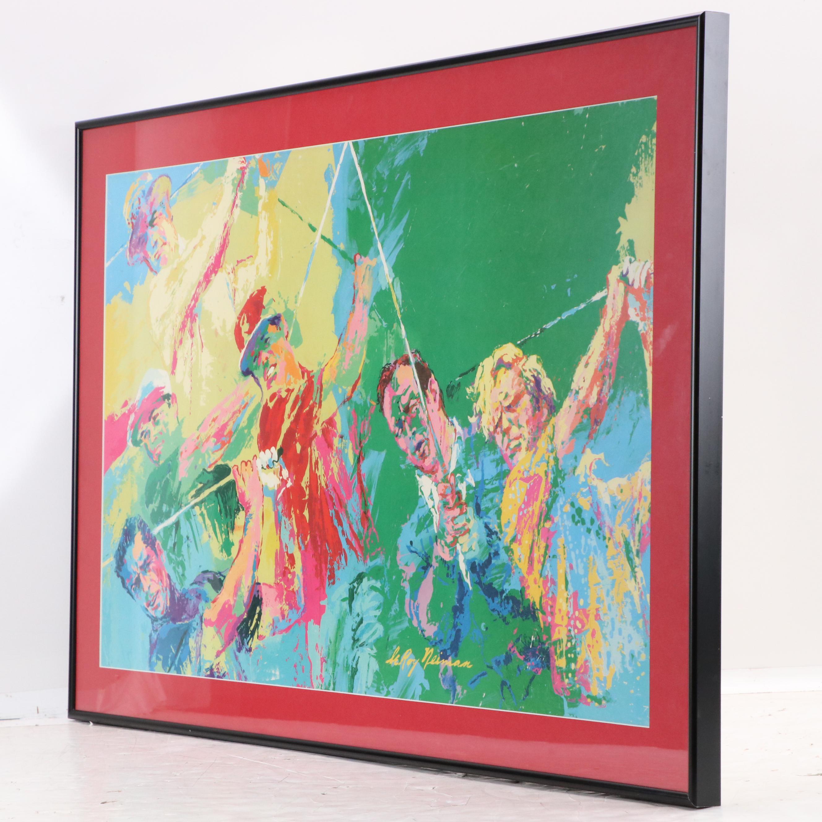 After Neiman Offset Lithograph "Legends of Golf"