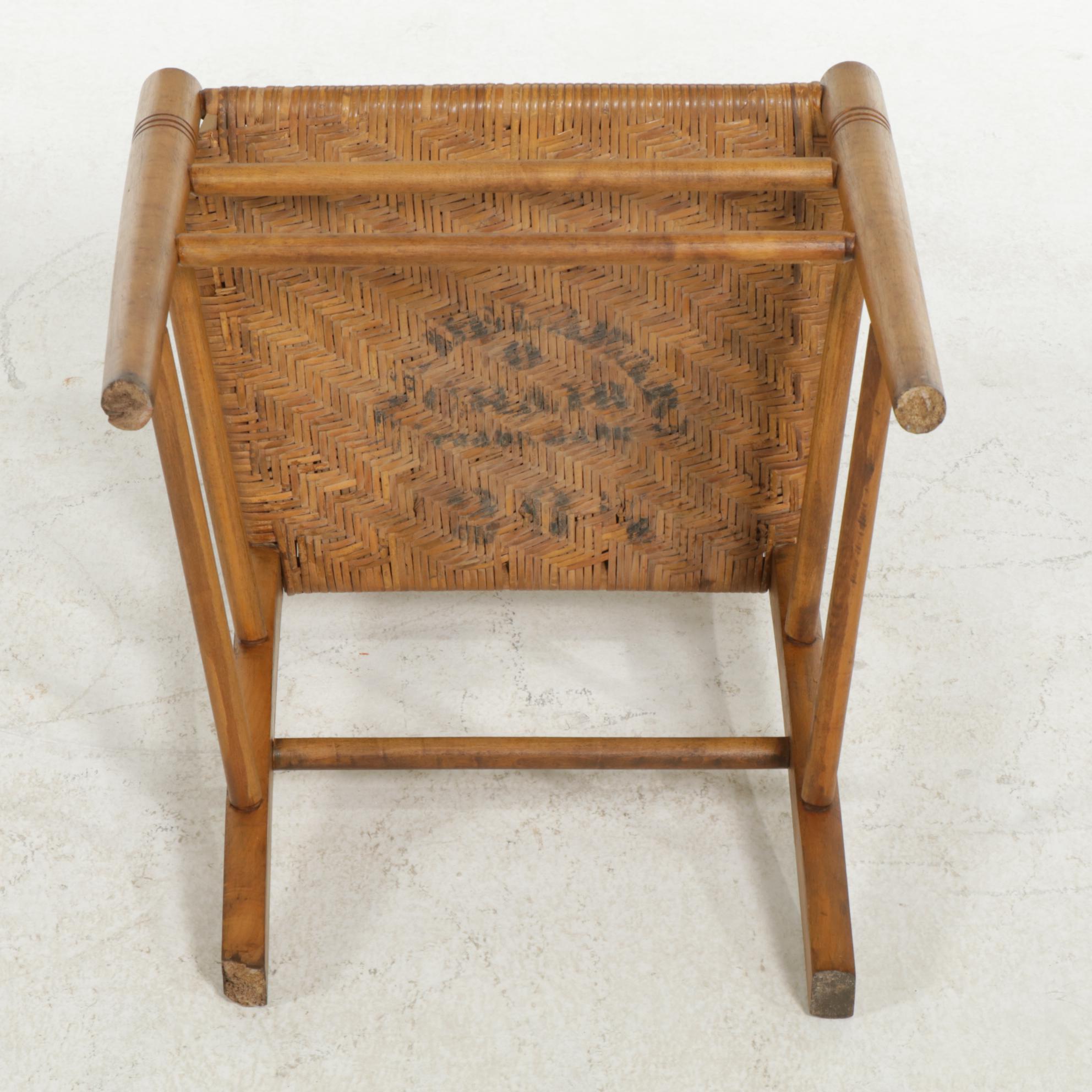 Delaware Chair Ladder Back Side Chair with Woven Cane Seat