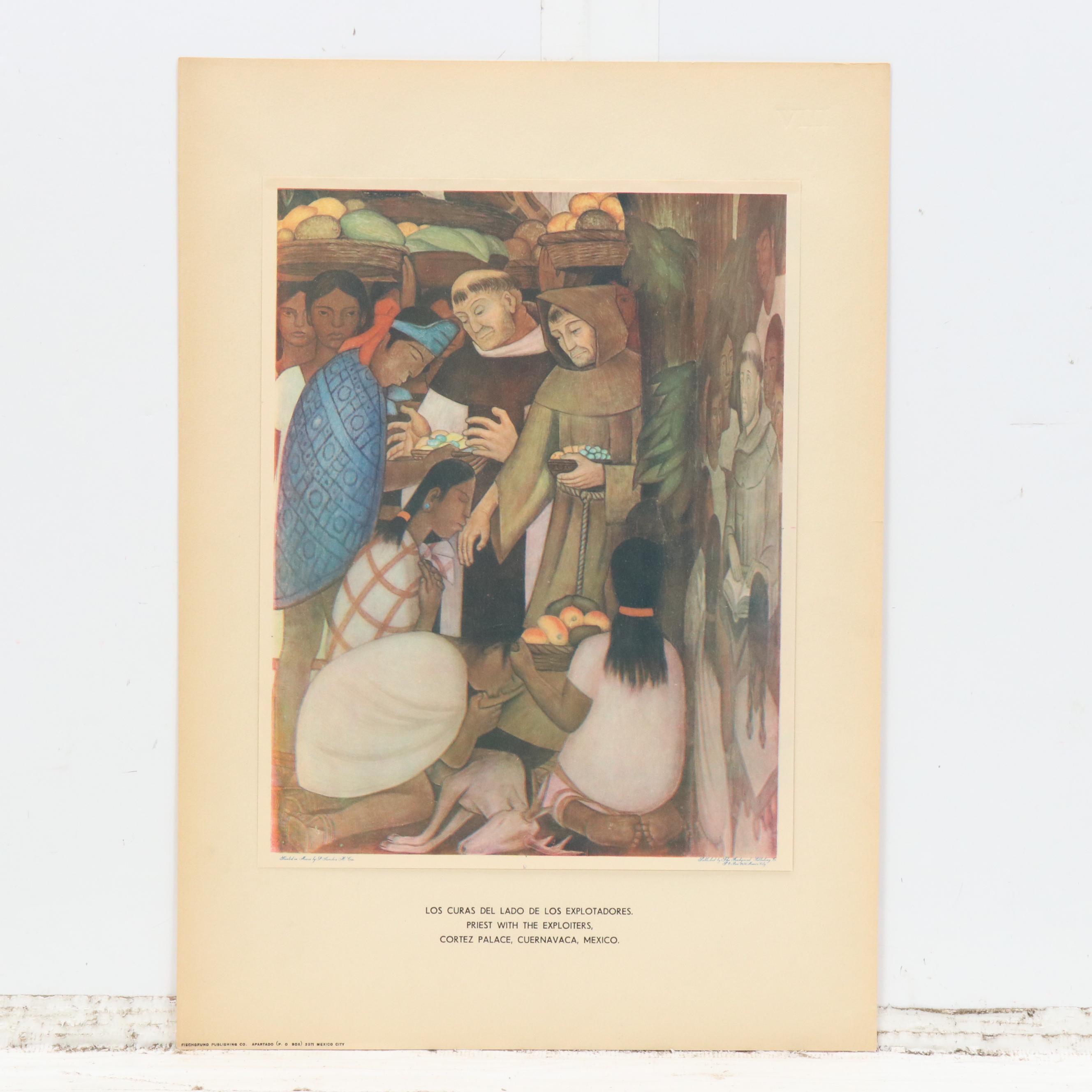 Portfolio of Diego Rivero Reproduction Prints, Mid-20th Century
