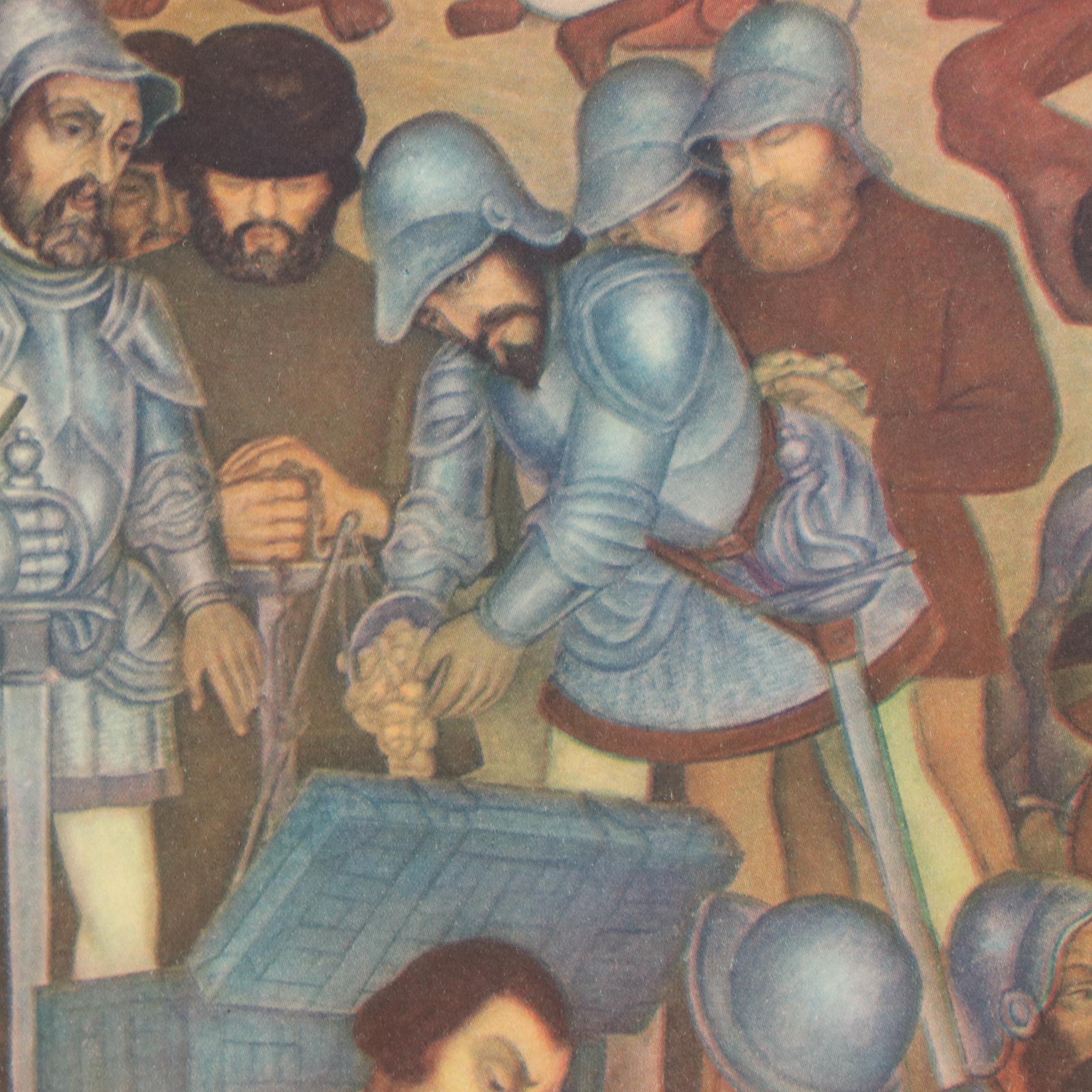 Portfolio of Diego Rivero Reproduction Prints, Mid-20th Century