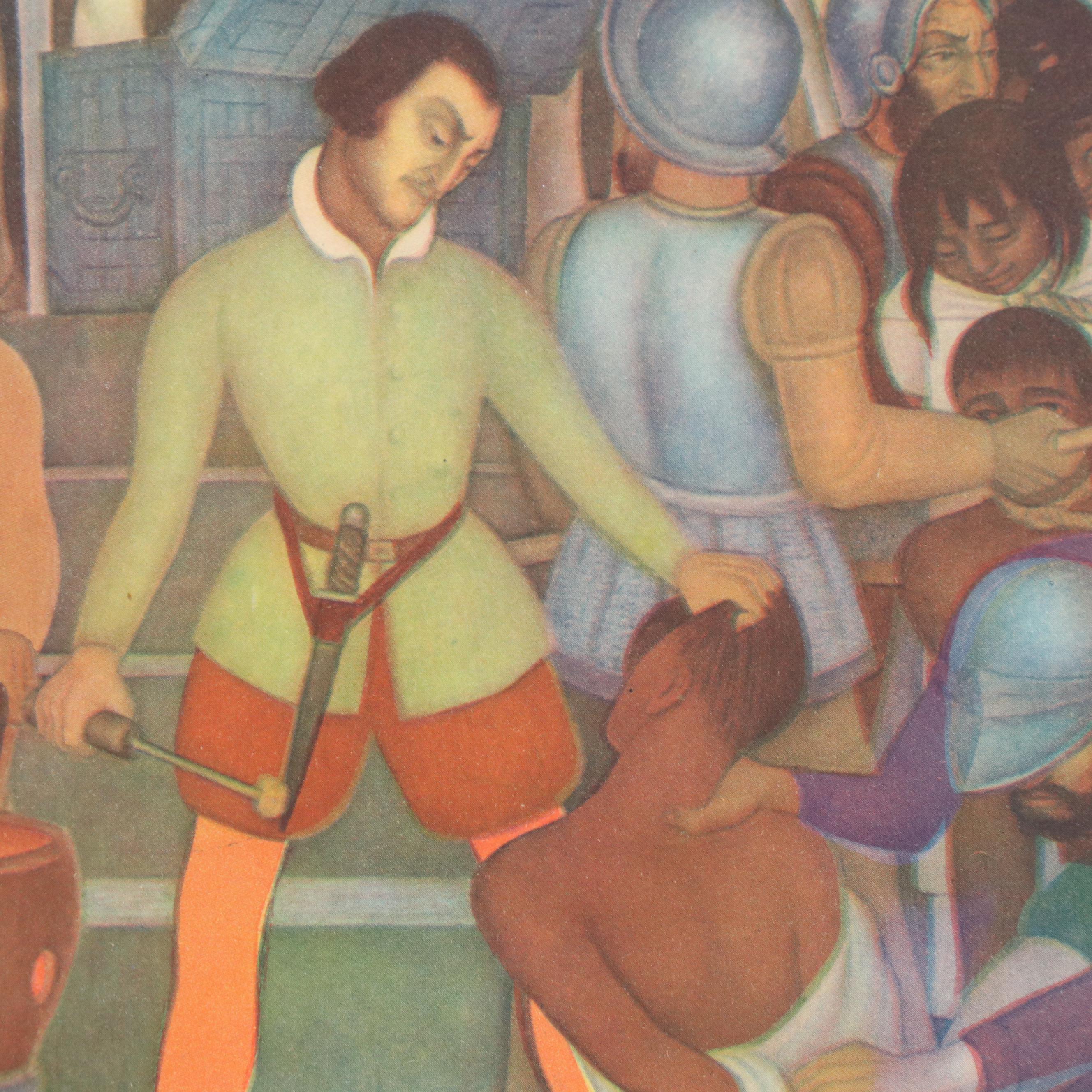 Portfolio of Diego Rivero Reproduction Prints, Mid-20th Century