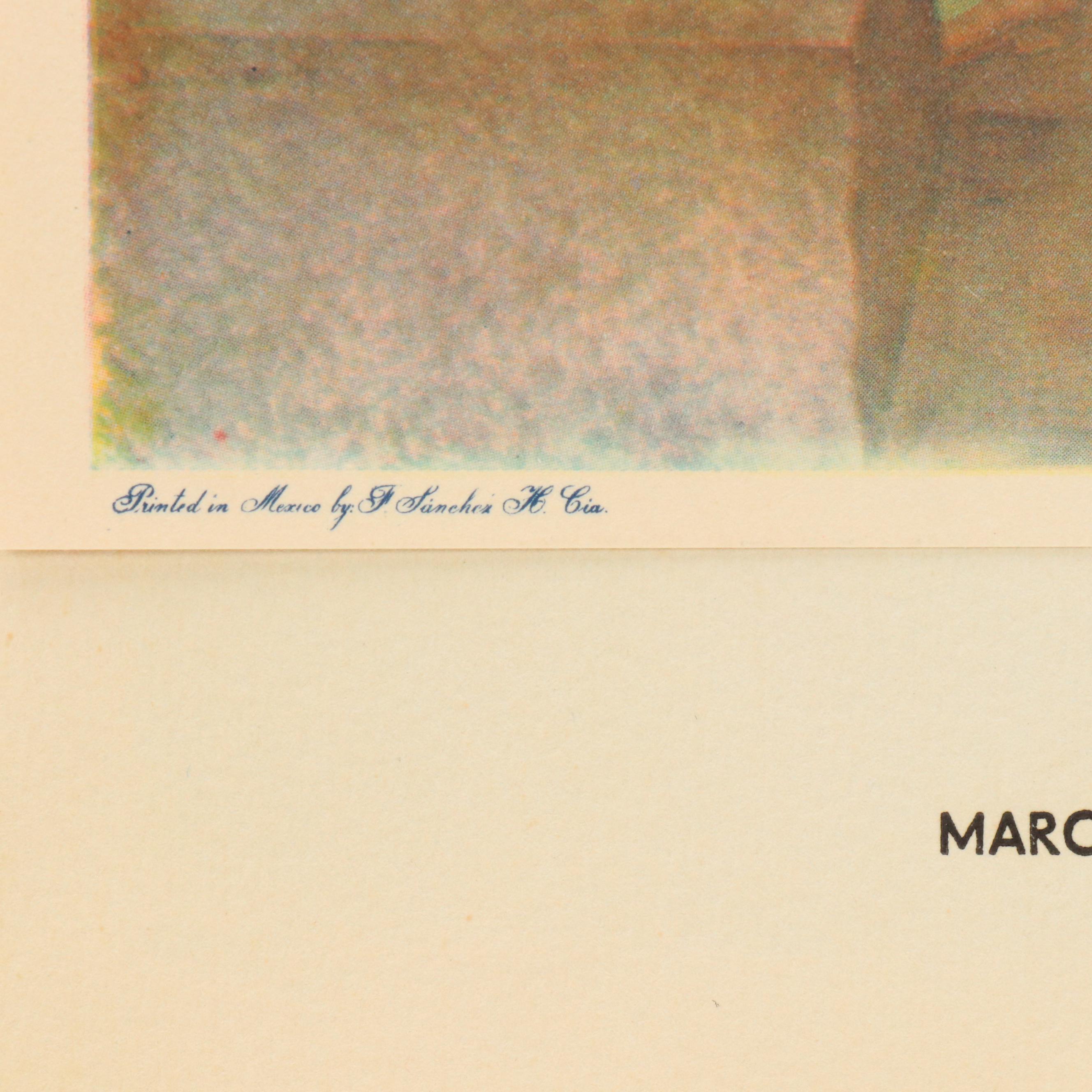 Portfolio of Diego Rivero Reproduction Prints, Mid-20th Century