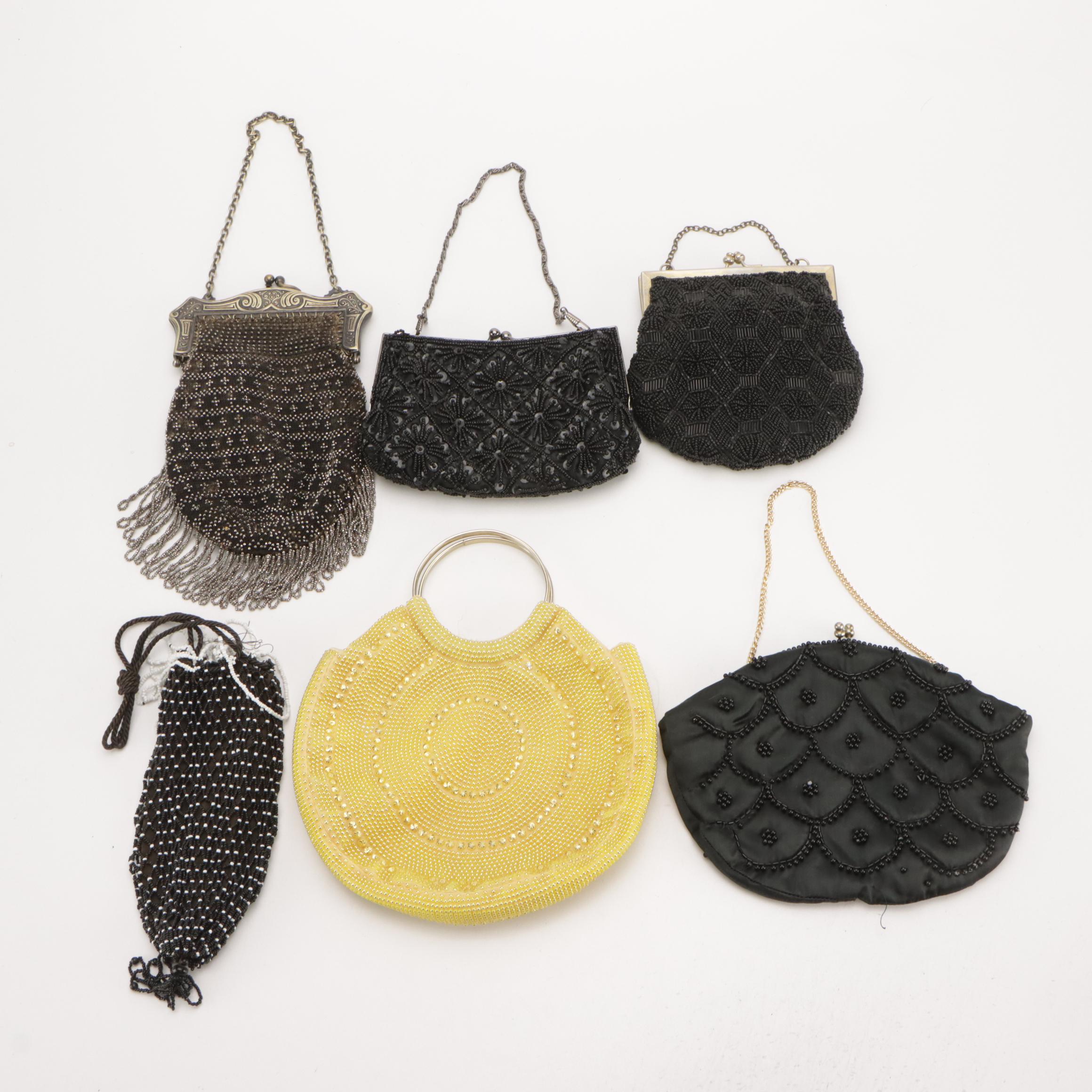 German Silver Framed, Walborg and Other Beaded Evening Bags