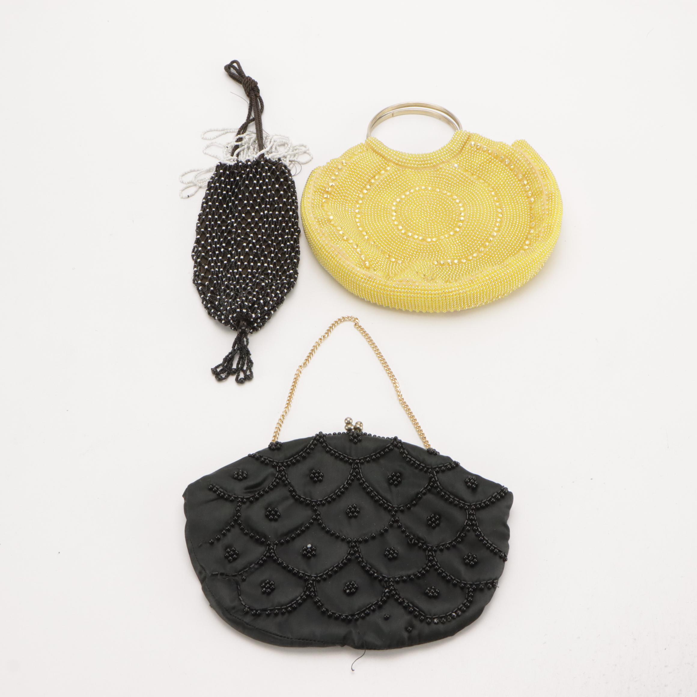 German Silver Framed, Walborg and Other Beaded Evening Bags