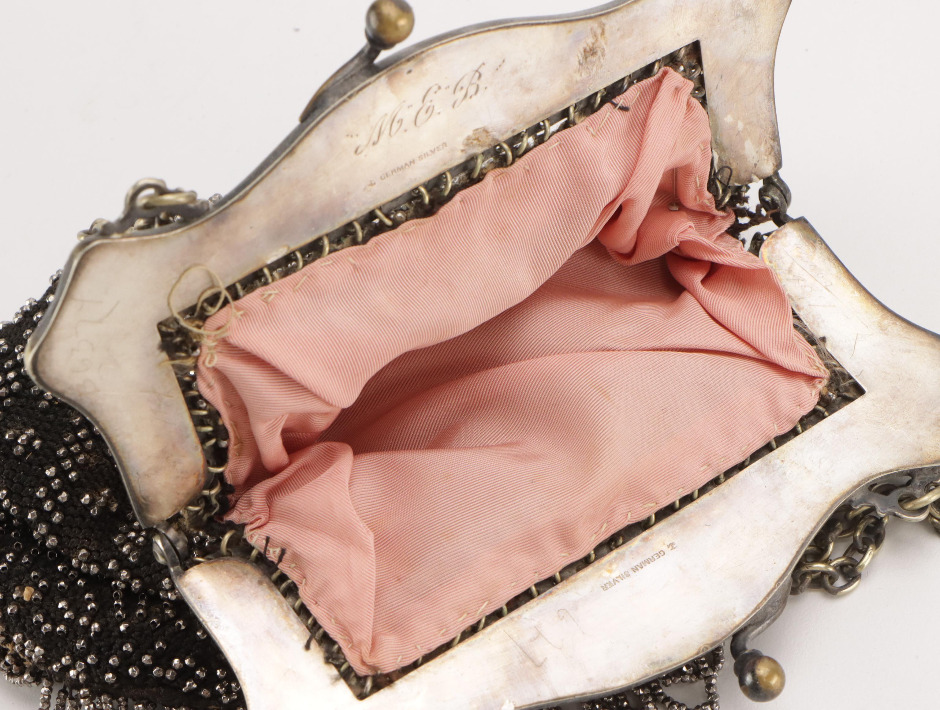 German Silver Framed, Walborg and Other Beaded Evening Bags