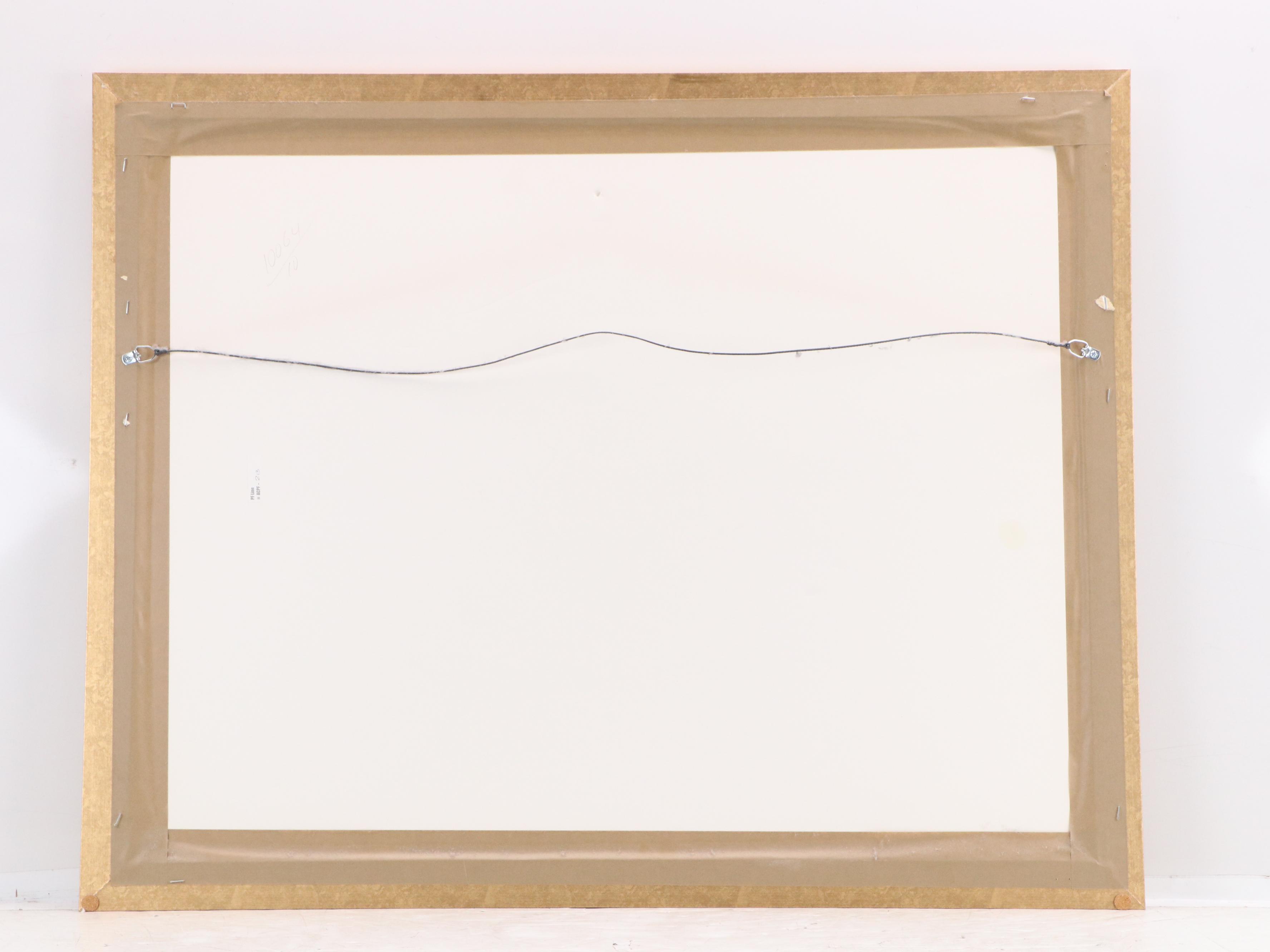 After Brent Heighton Offset Lithograph "Flower Market, France"