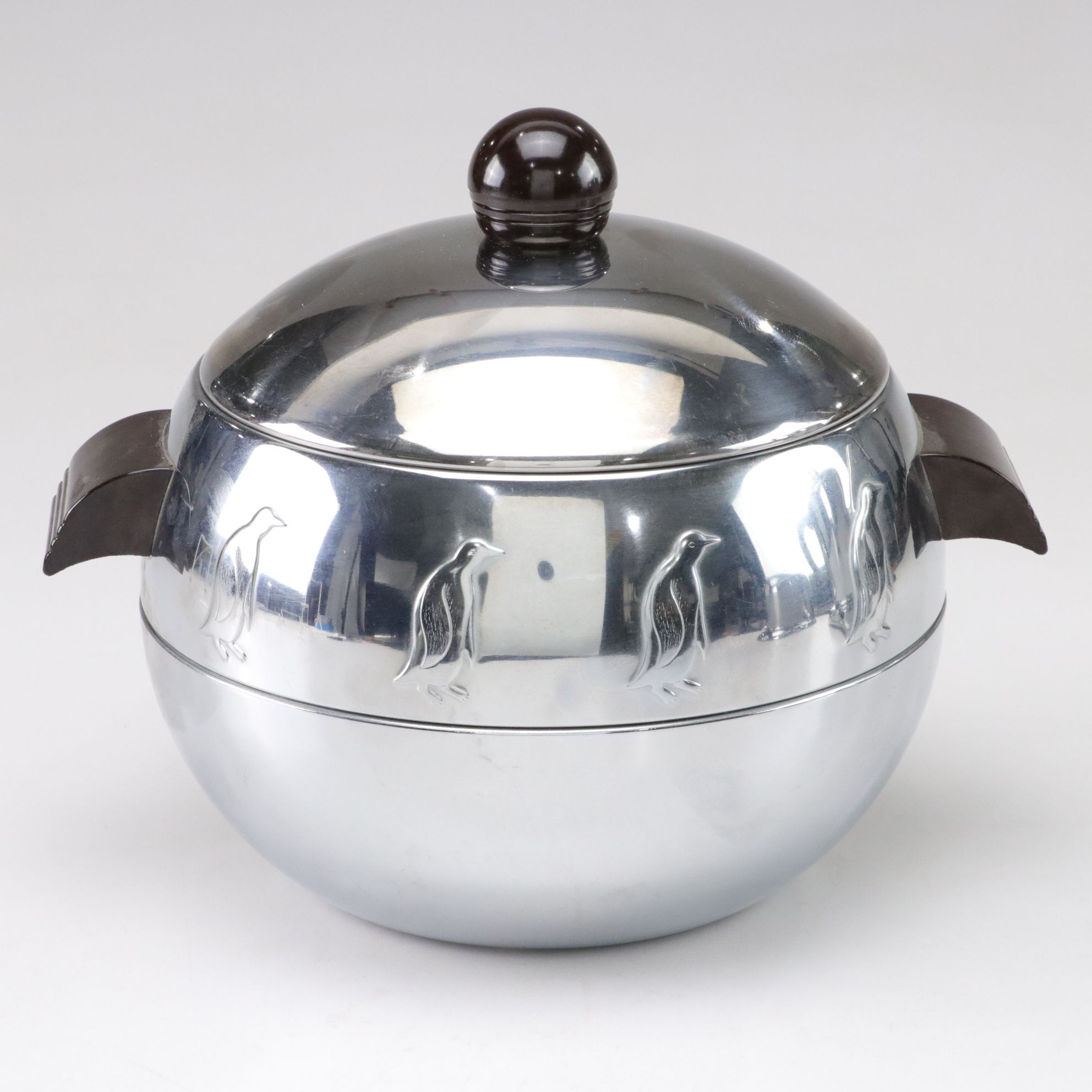 West Bend "Penguin" Hot & Cold Server with Other Chrome Appliances