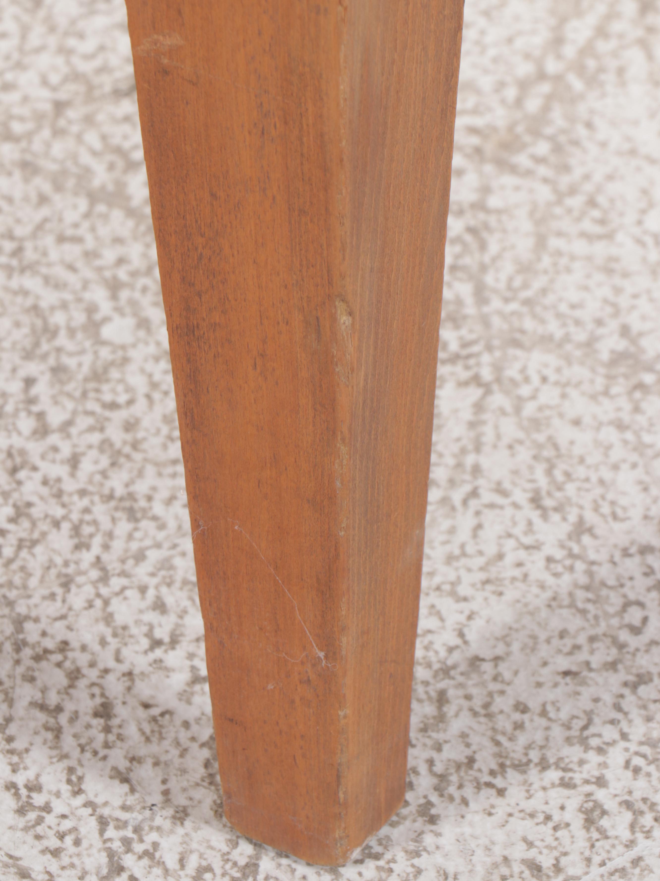 Mid Century Modern Bench with Rope Seat Support