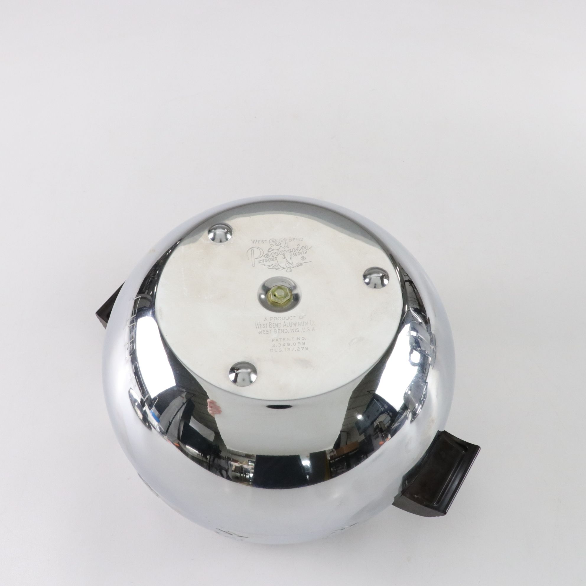 West Bend "Penguin" Hot & Cold Server with Other Chrome Appliances