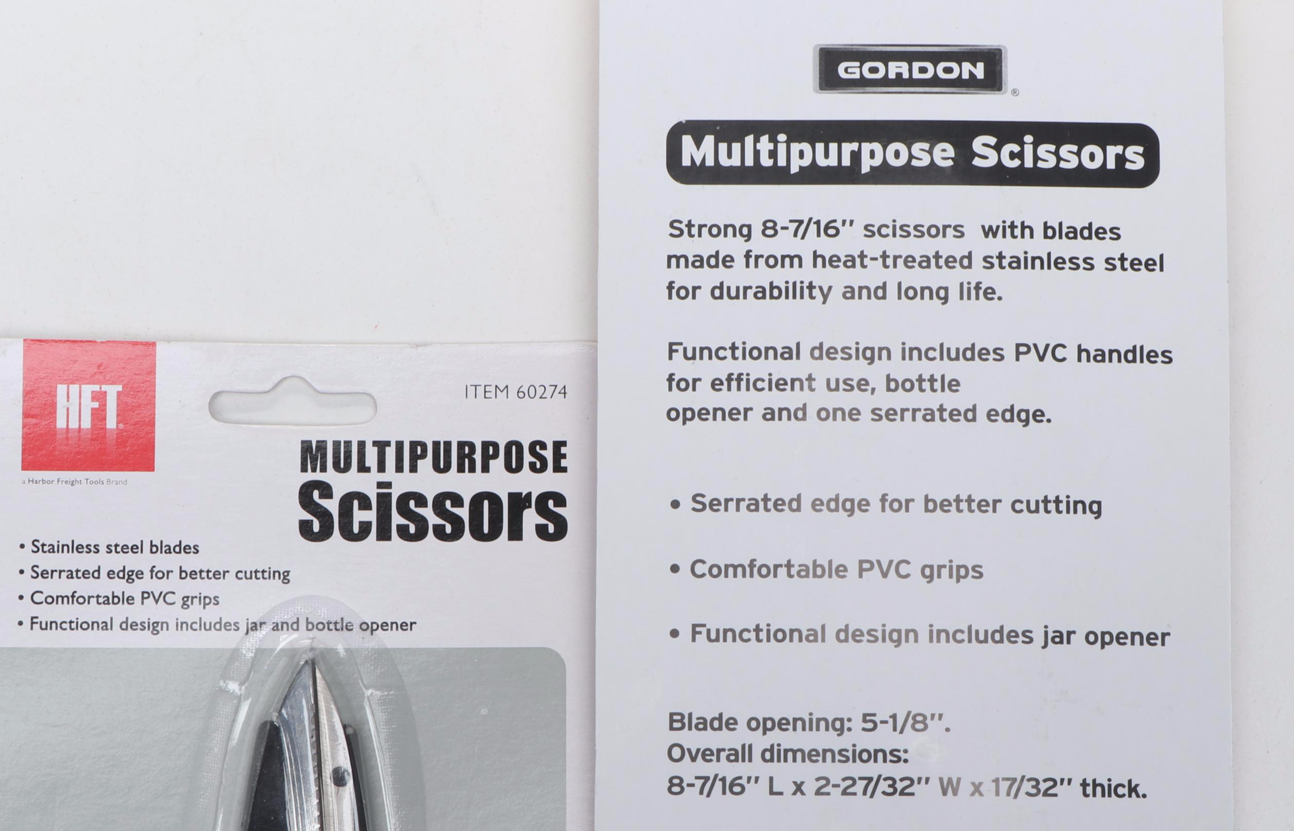 Harbor Freight Scissors with Memo Notepads, Luggage Tags and Other Home Goods