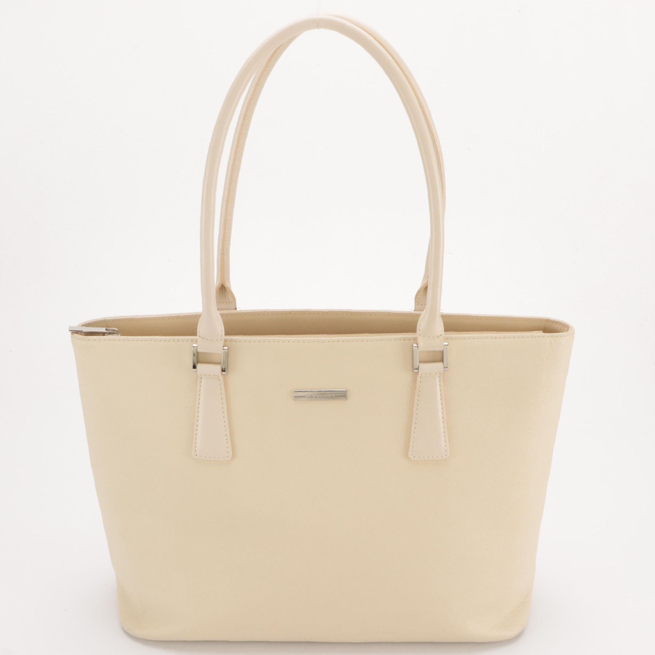 Burberry Shoulder Bag in Off-White Leather