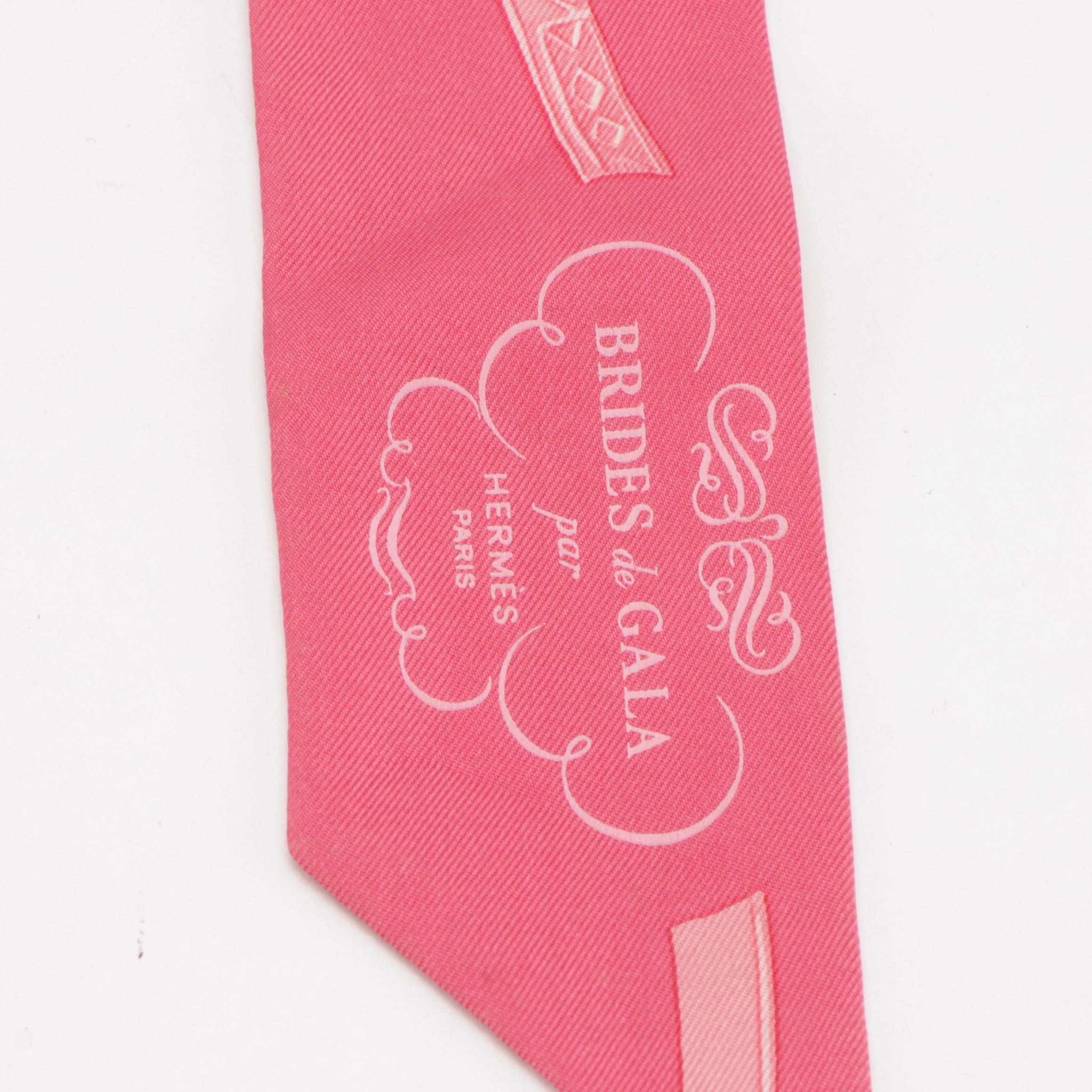 Hermès "Brides de Gala" Silk Twilly Scarf