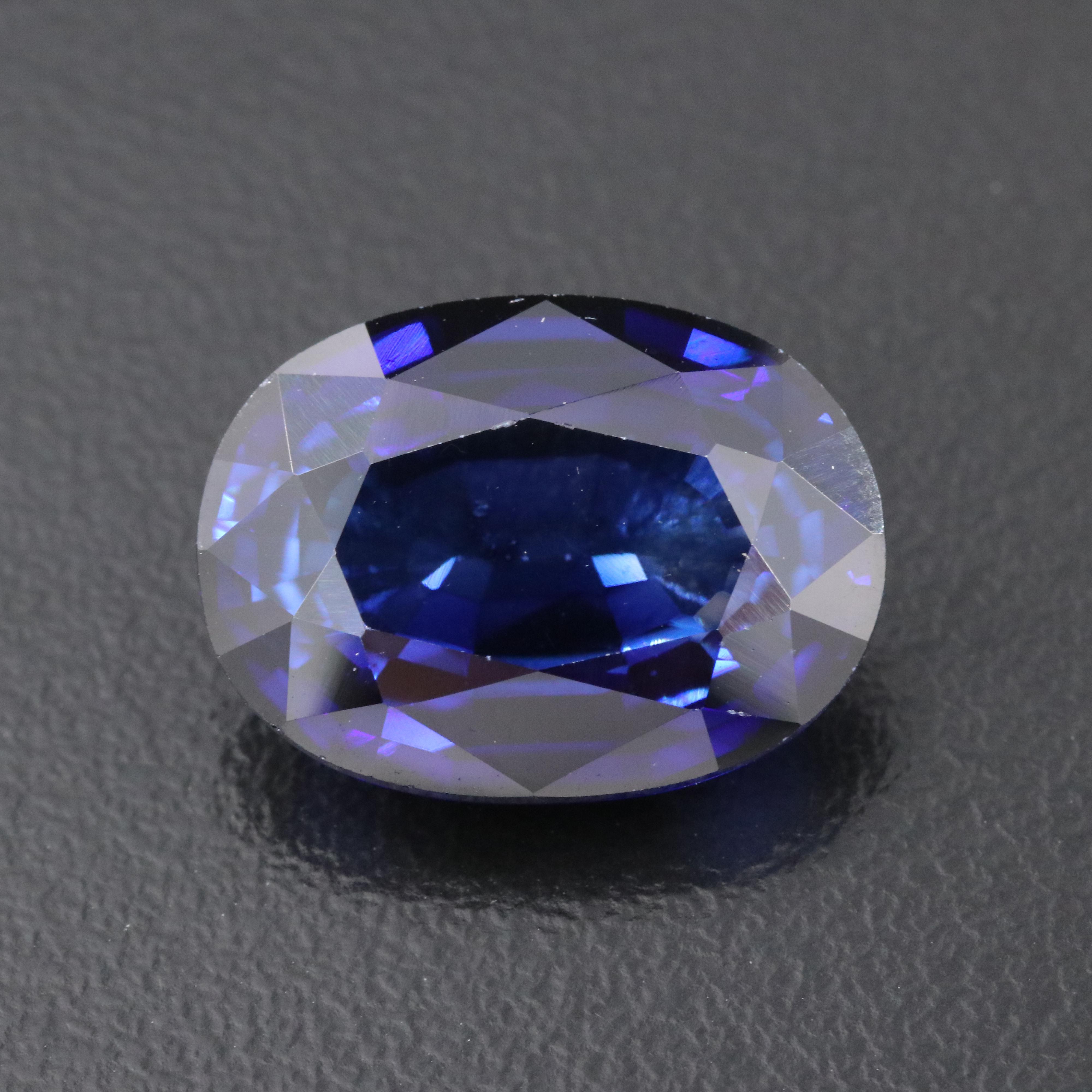 Loose 12.86 CT Lab Grown Sapphire