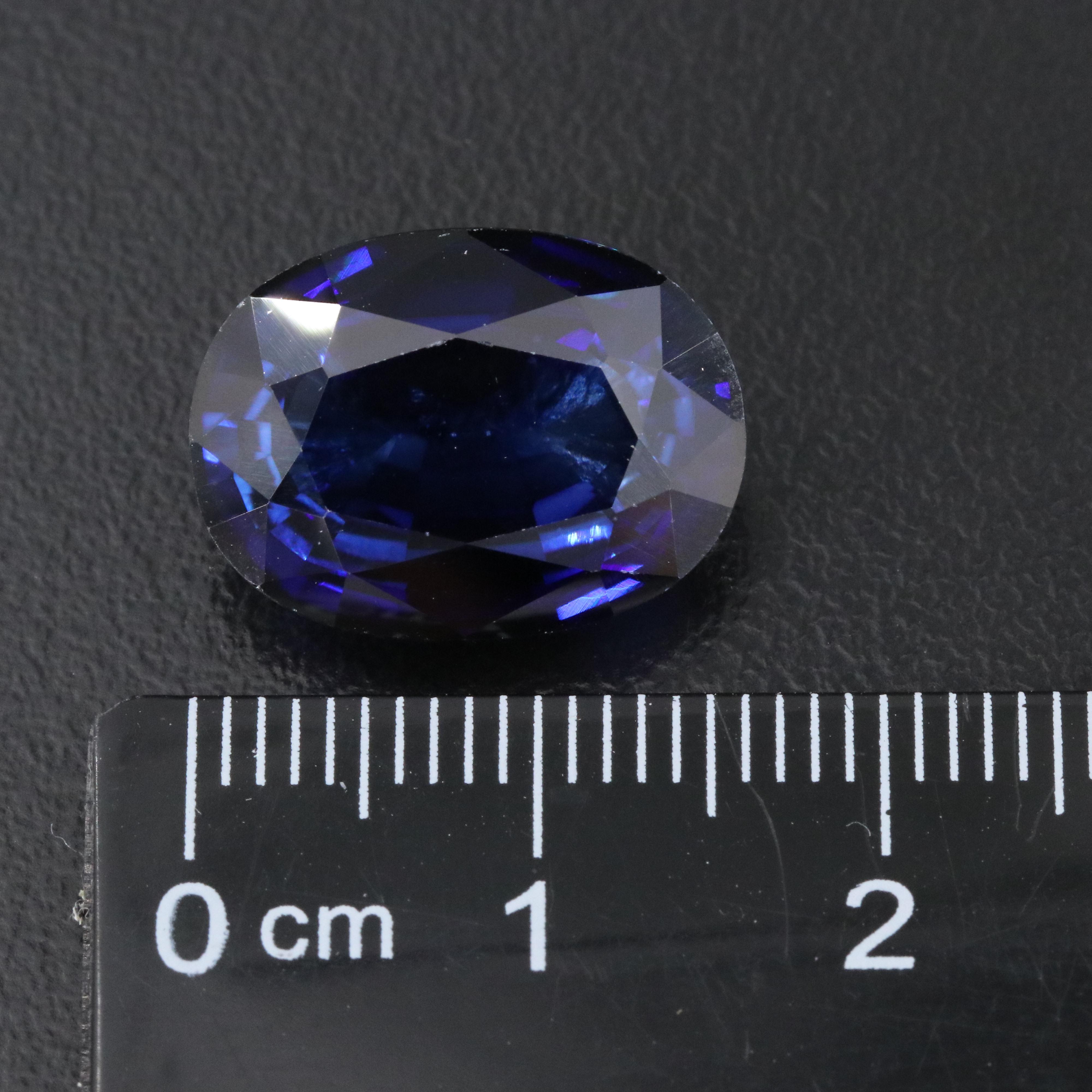 Loose 12.86 CT Lab Grown Sapphire