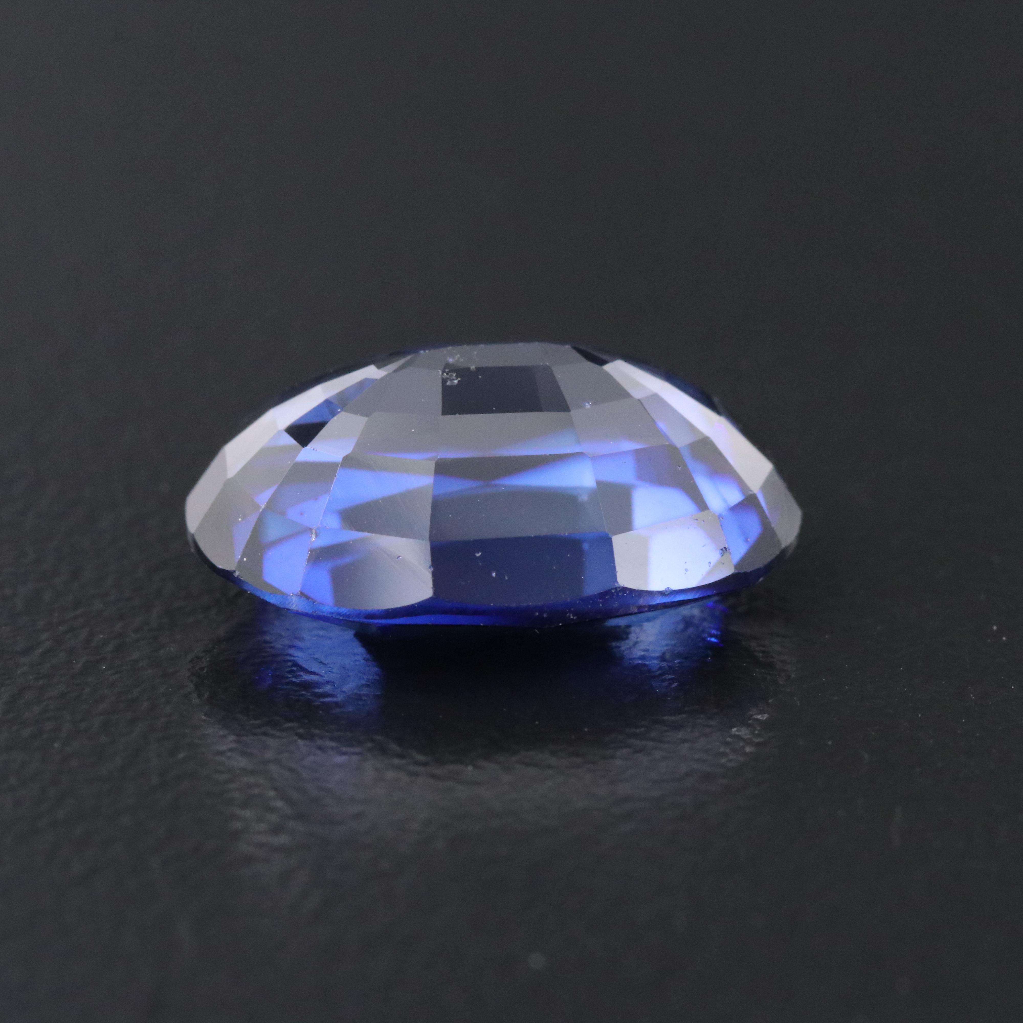 Loose 12.86 CT Lab Grown Sapphire