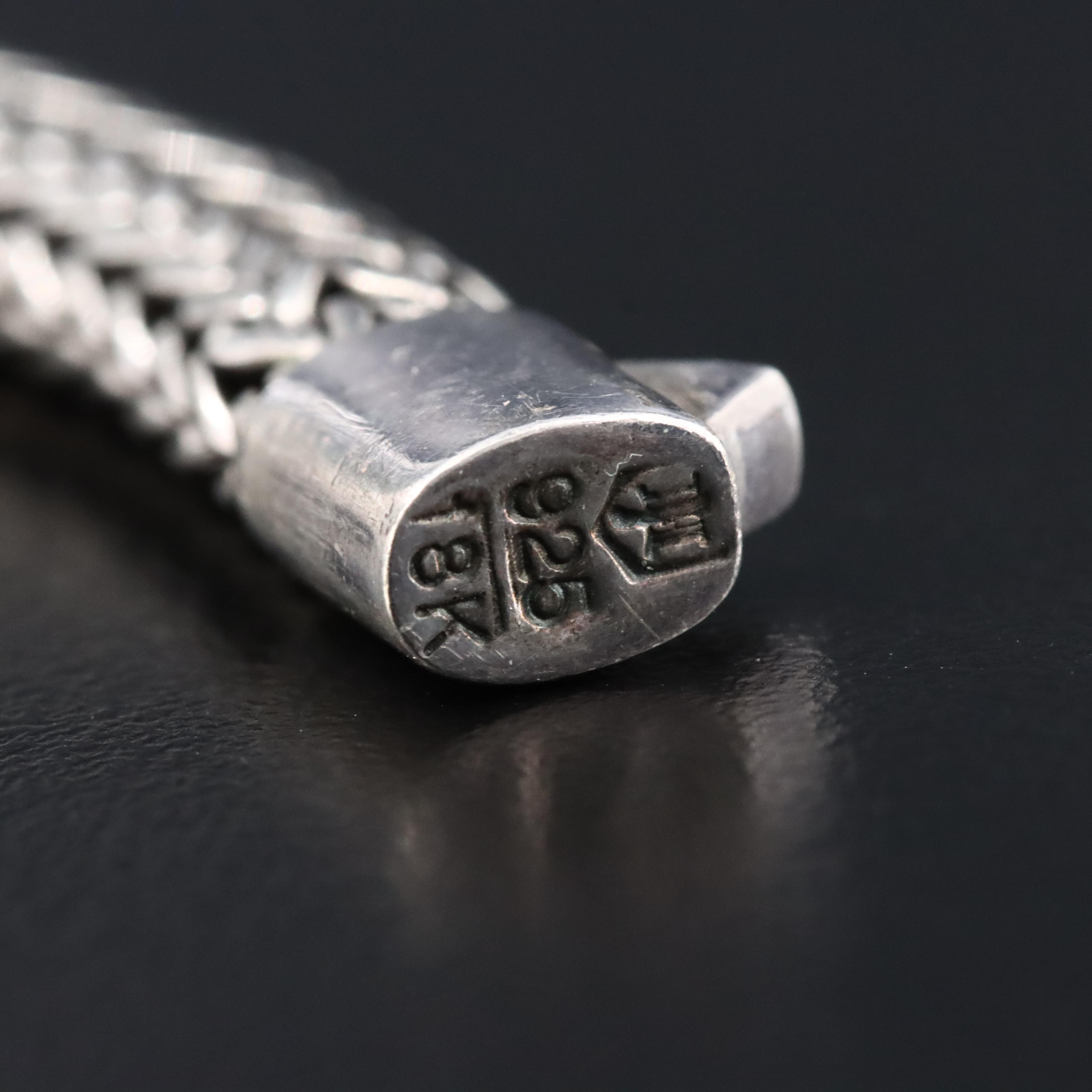 John Hardy Dot Sterling Classic Chain Station Bracelet with 18K Accents