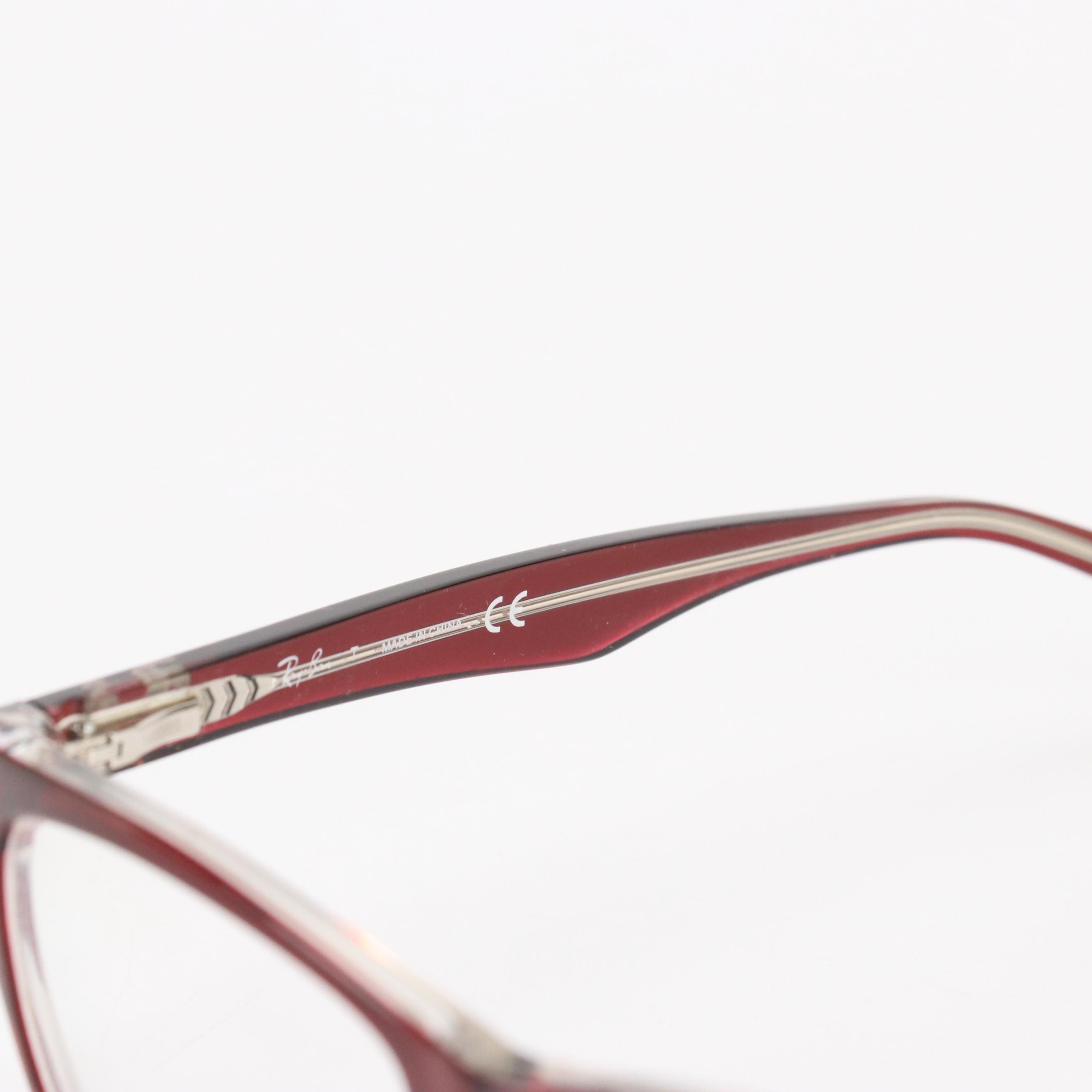 Ray-Ban RB5228 5112 & RB5228 2000 Square Framed Prescription Glasses and Cases