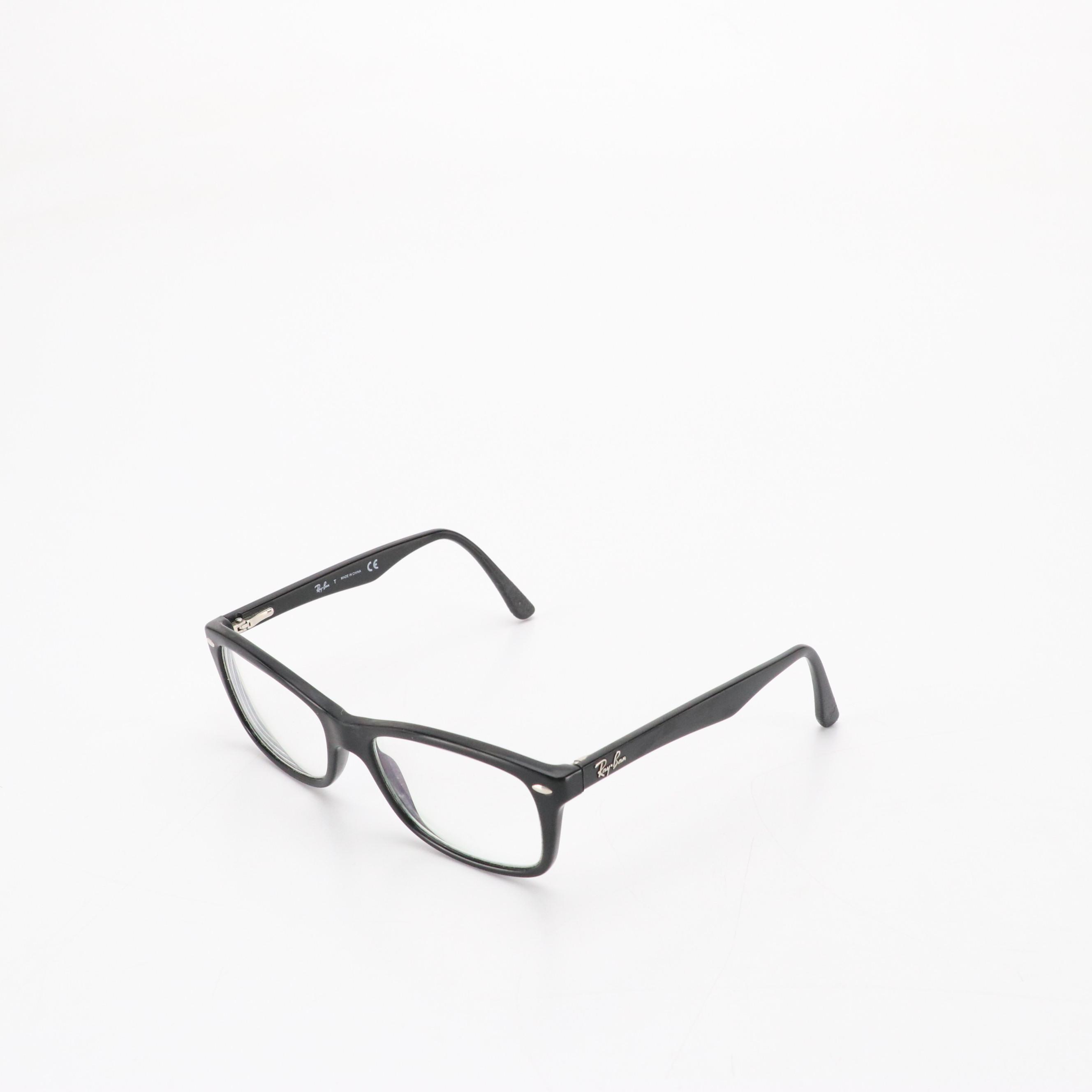 Ray-Ban RB5228 5112 & RB5228 2000 Square Framed Prescription Glasses and Cases