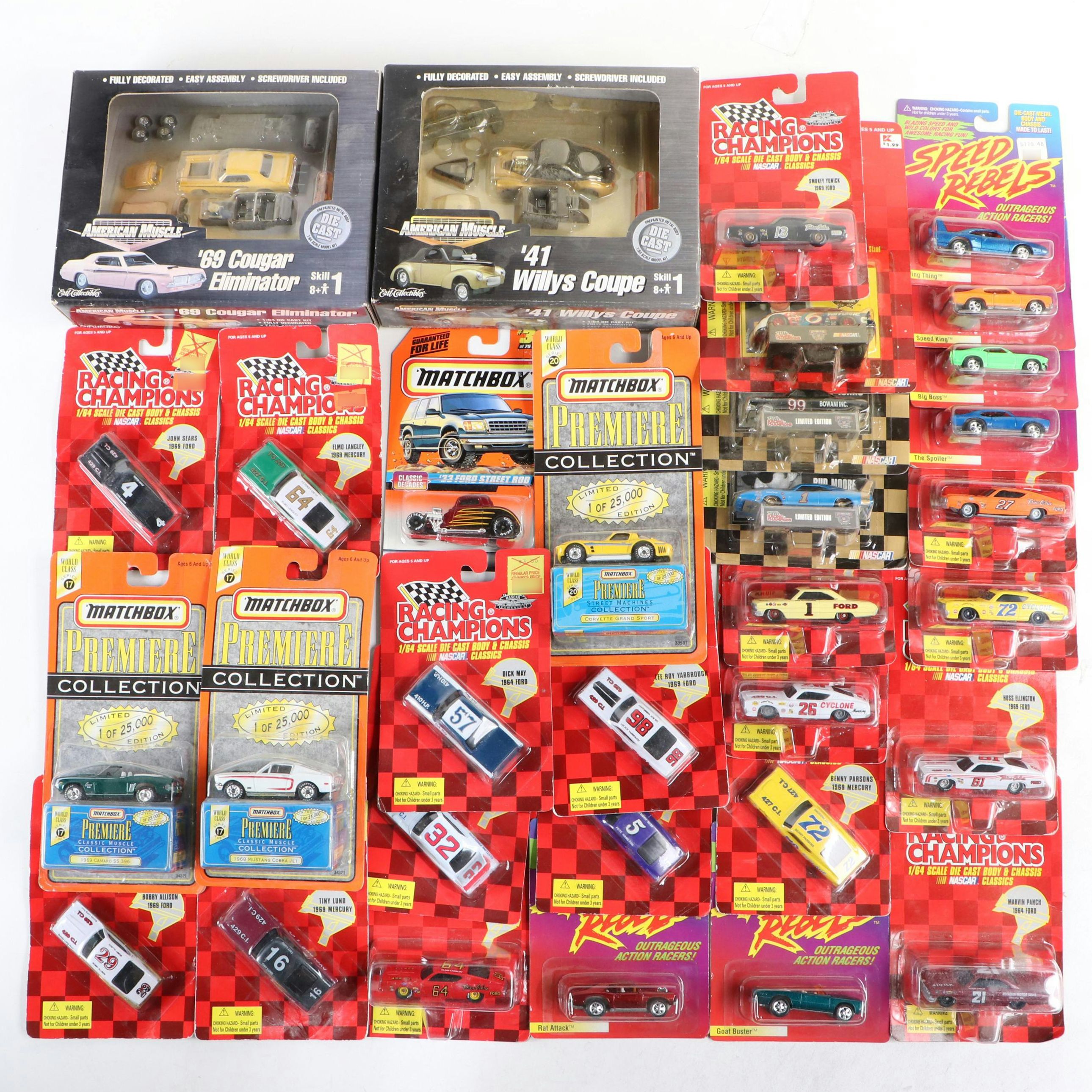 Racing Champions NASCAR Classics, Speed Rebels, Matchbox and More Toy Cars