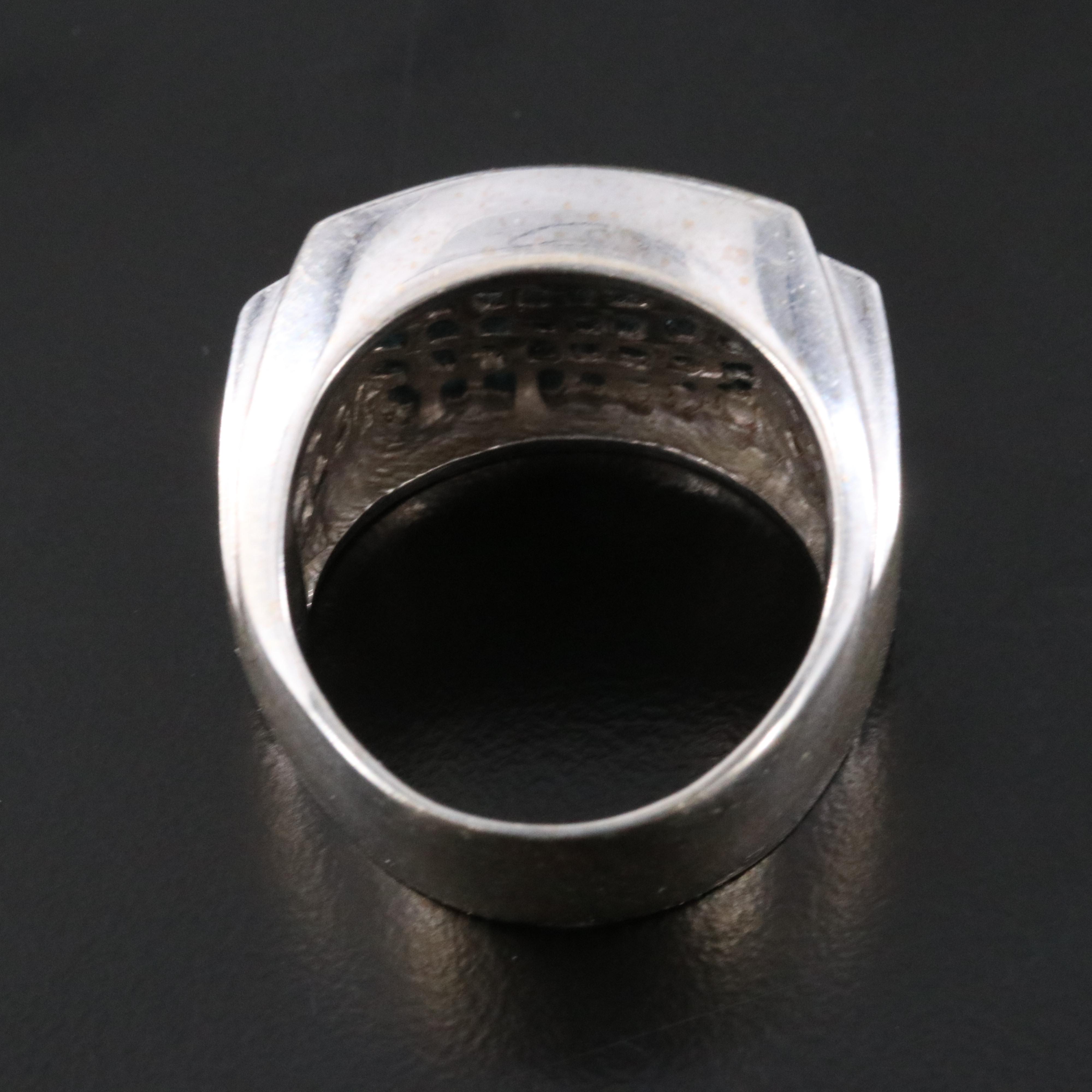 18K 6.07 CTW Lab Grown Fancy Blue Diamond Ring