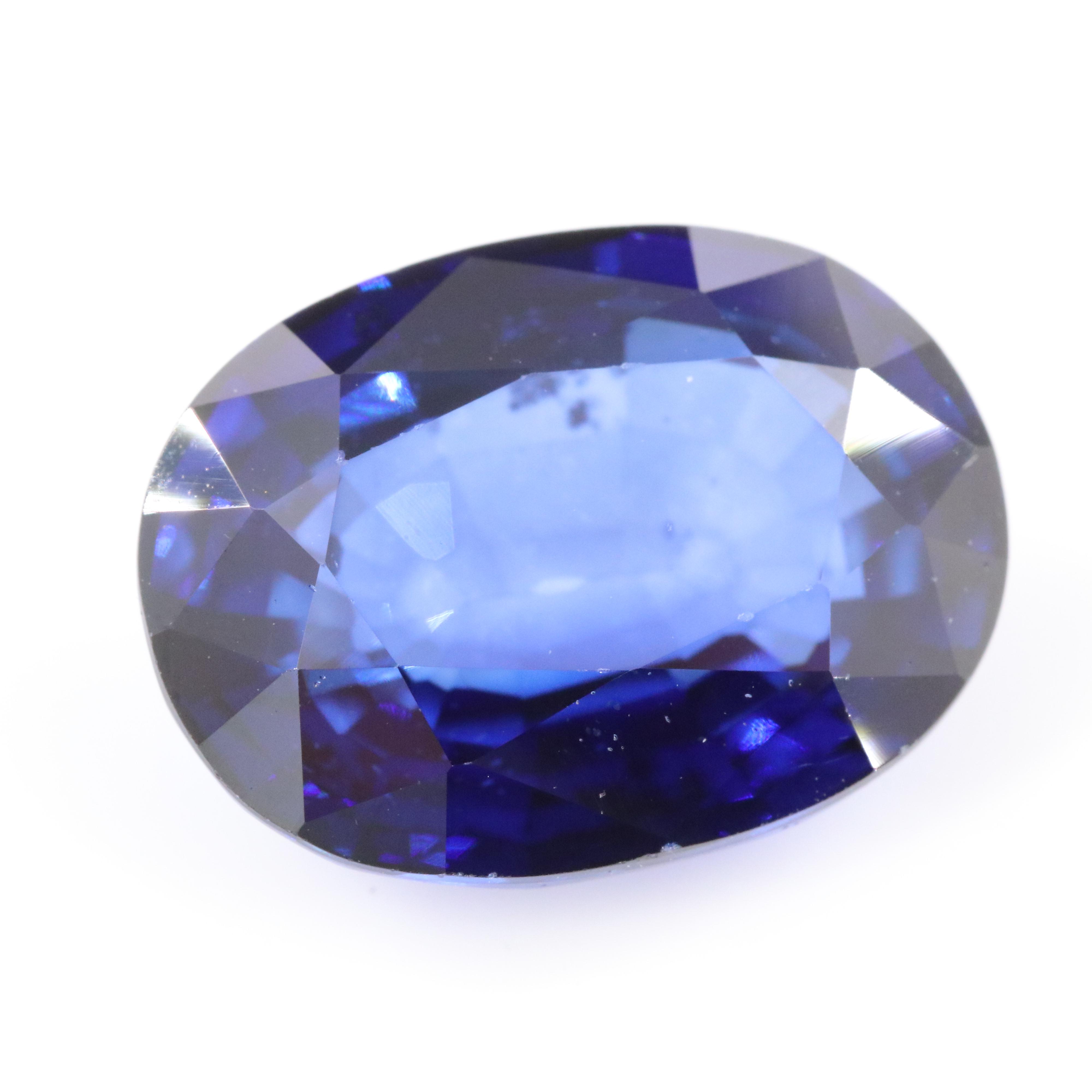 Loose 13.10 CT Lab Grown Sapphire