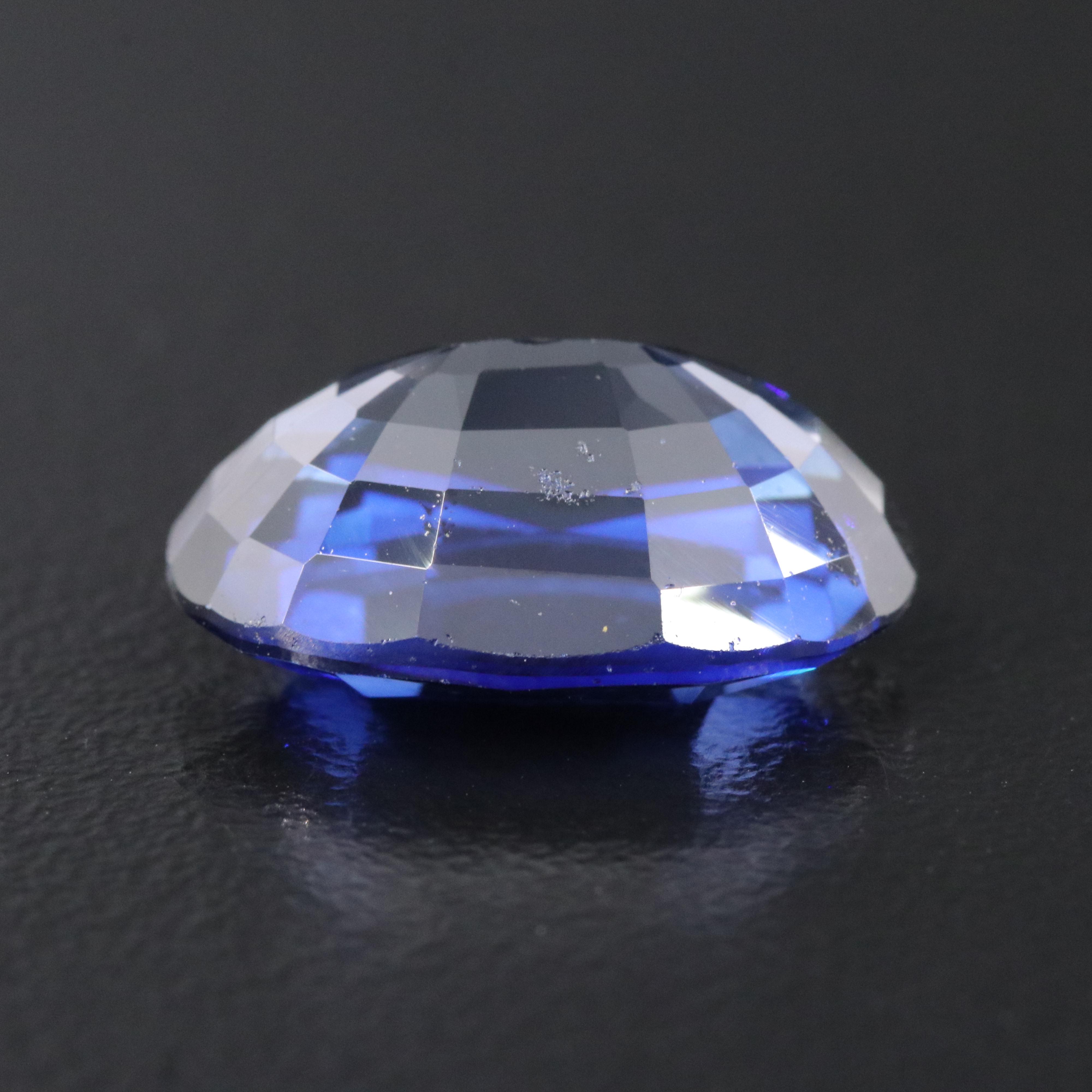 Loose 13.10 CT Lab Grown Sapphire