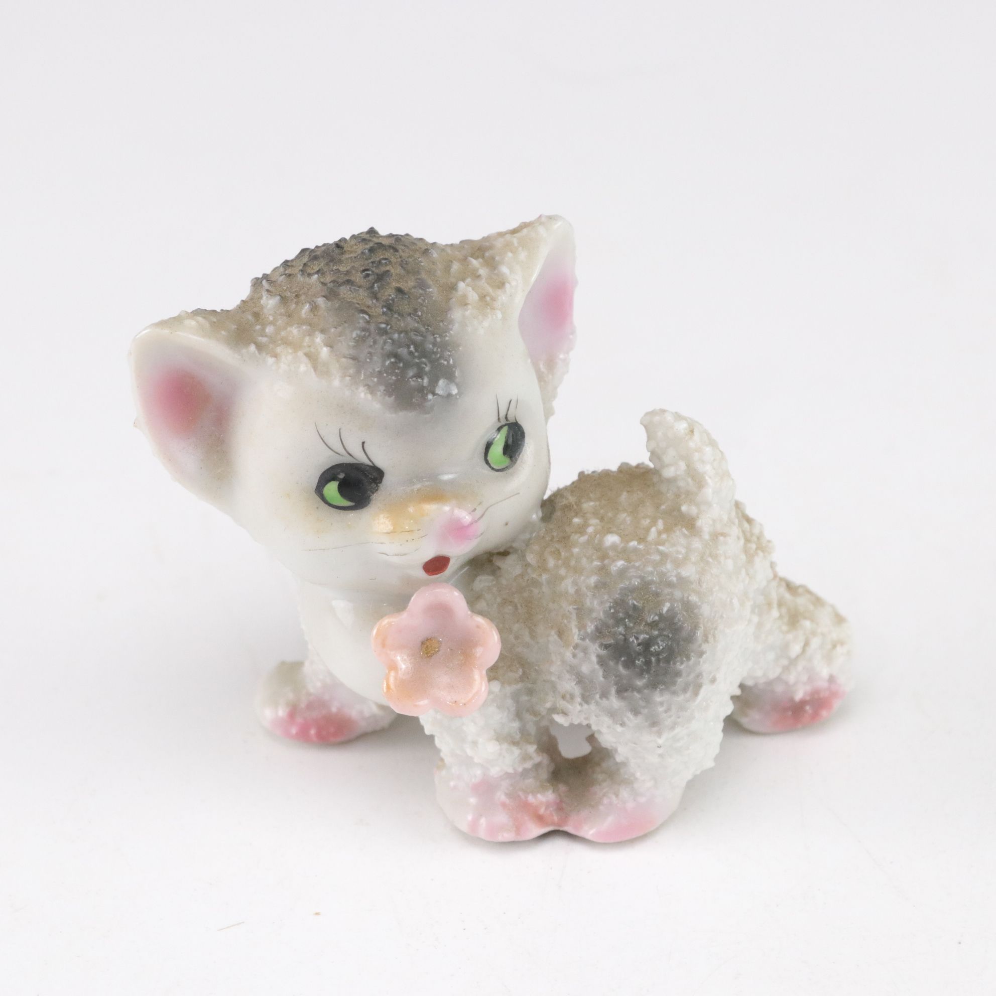 Hand-Painted Japanse Porcelain Cat Figurines