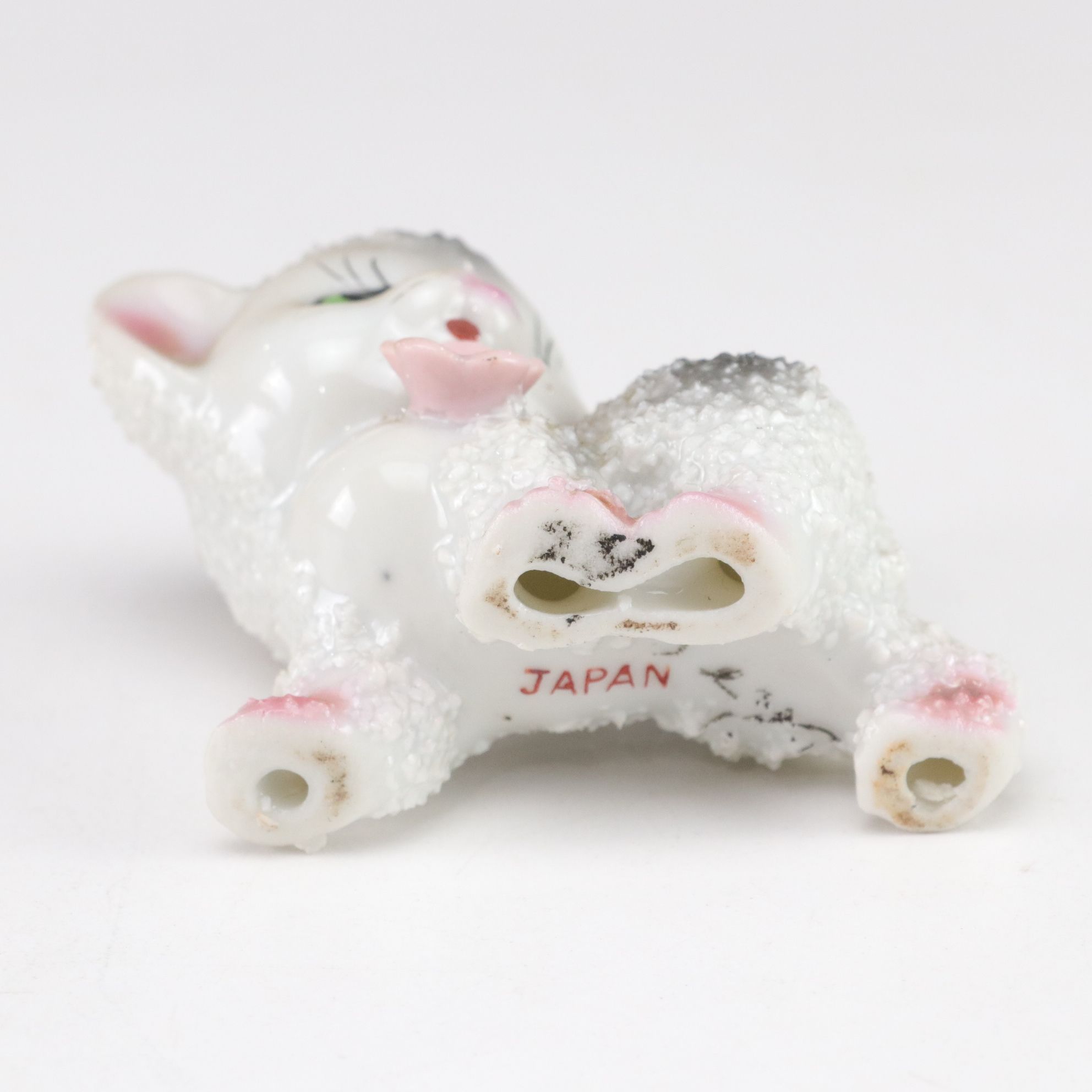 Hand-Painted Japanse Porcelain Cat Figurines