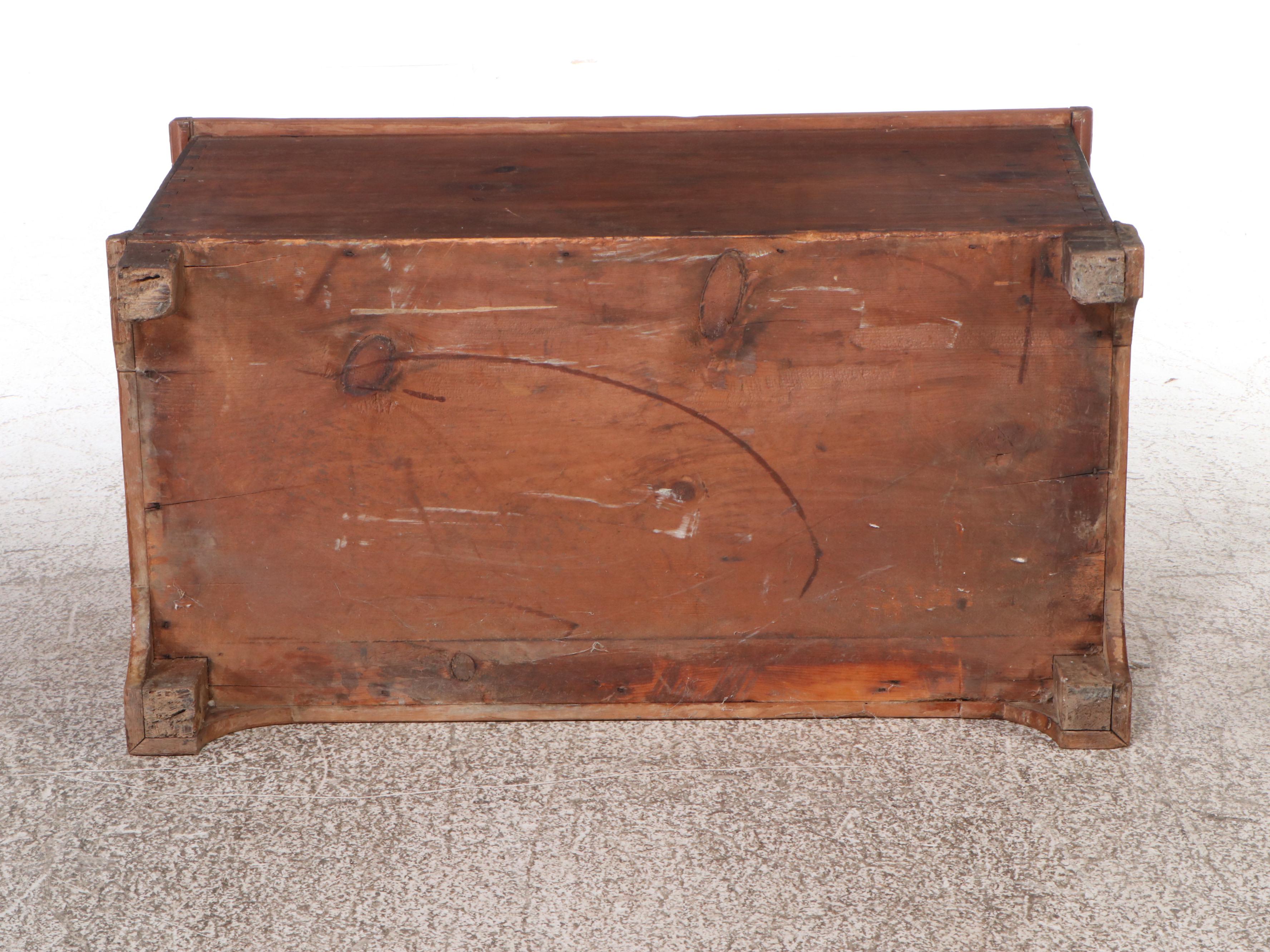 American Primitive Walnut and Cedar Blanket Chest