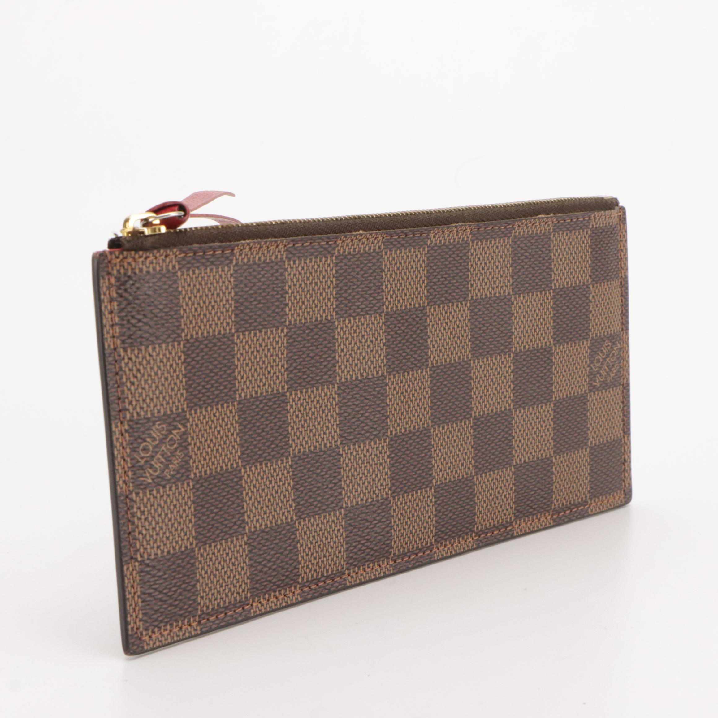 Louis Vuitton Félicie Pochette Zip Insert in Damier Ebene Canvas