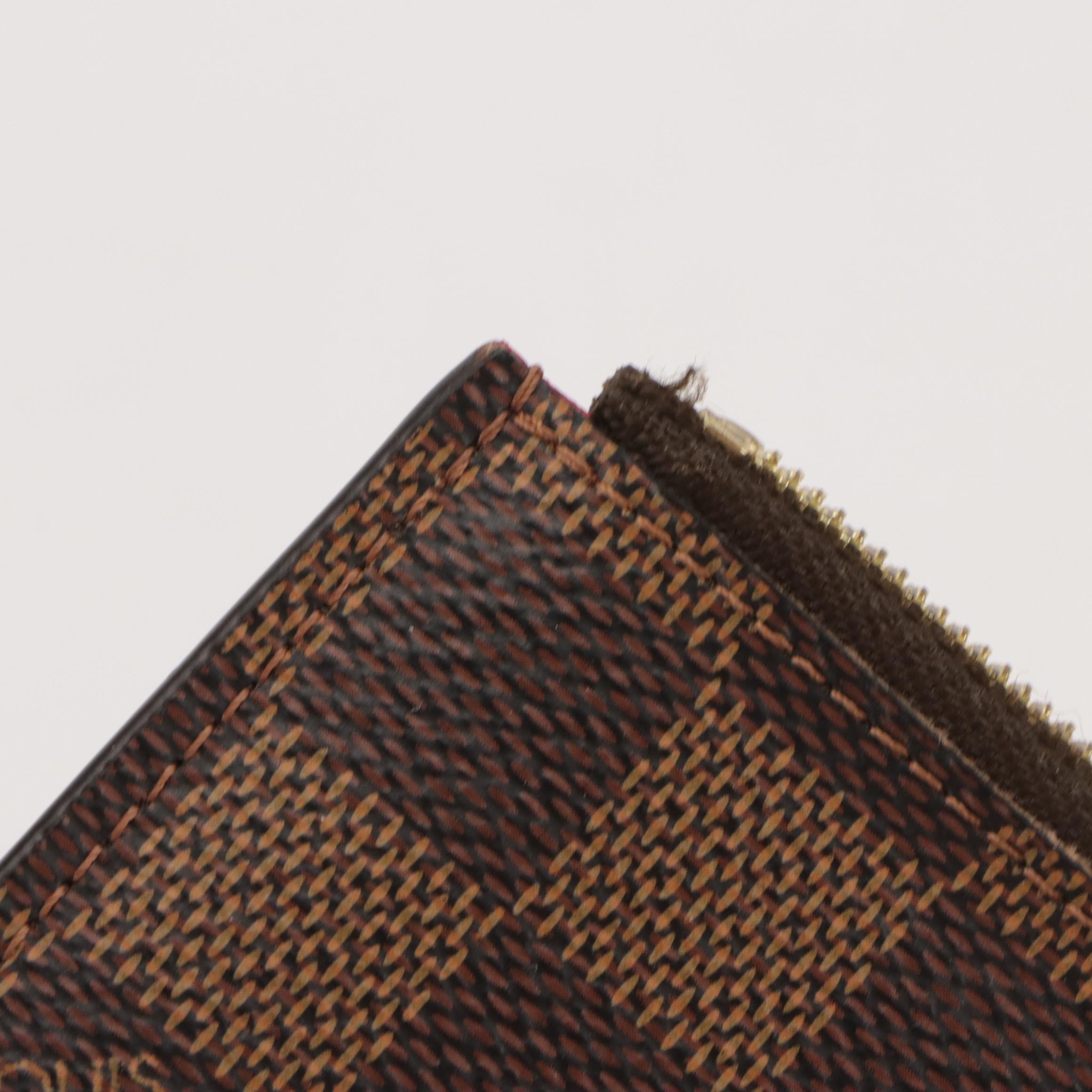 Louis Vuitton Félicie Pochette Zip Insert in Damier Ebene Canvas