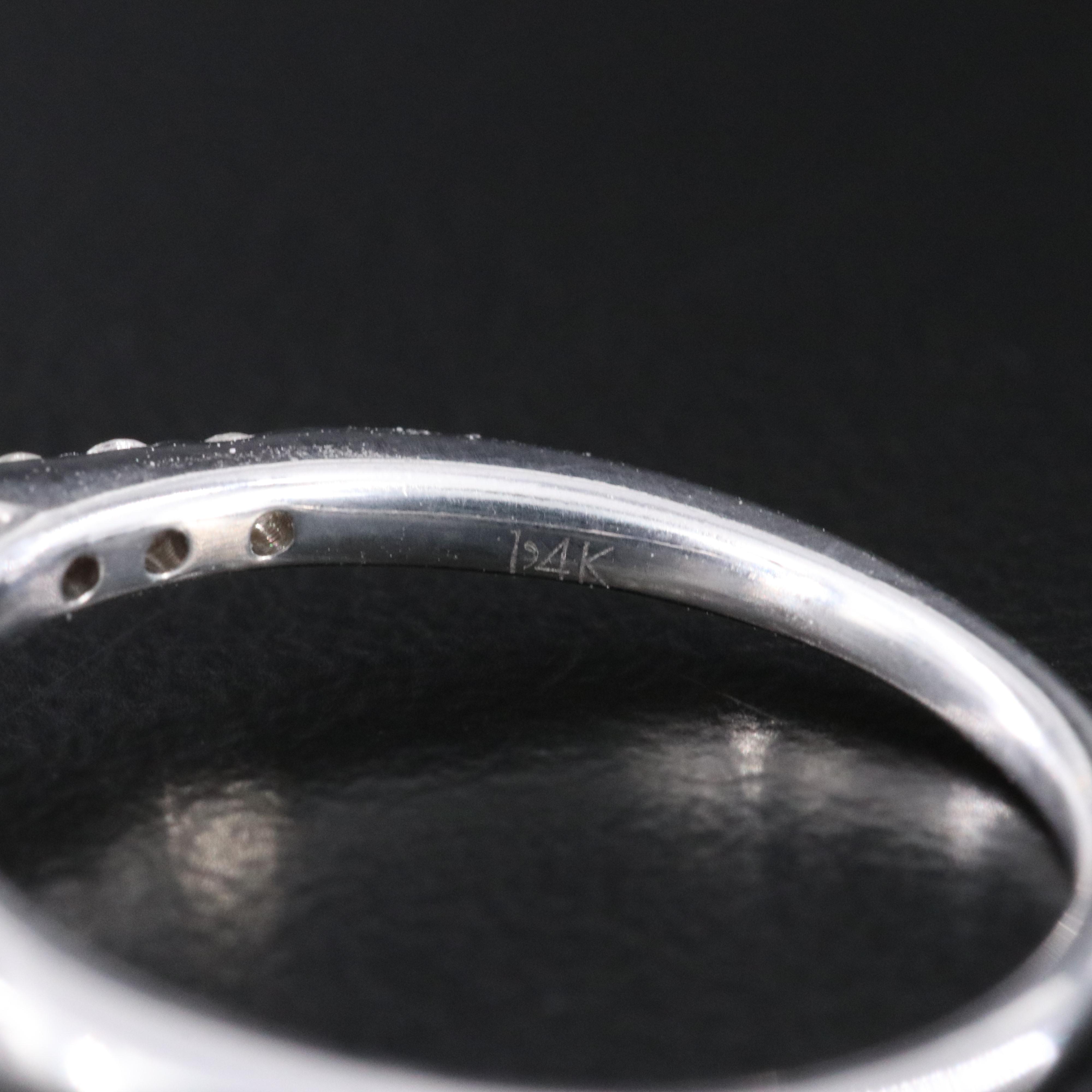 14K 1.28 CTW Diamond Ring with Lab Grown Center