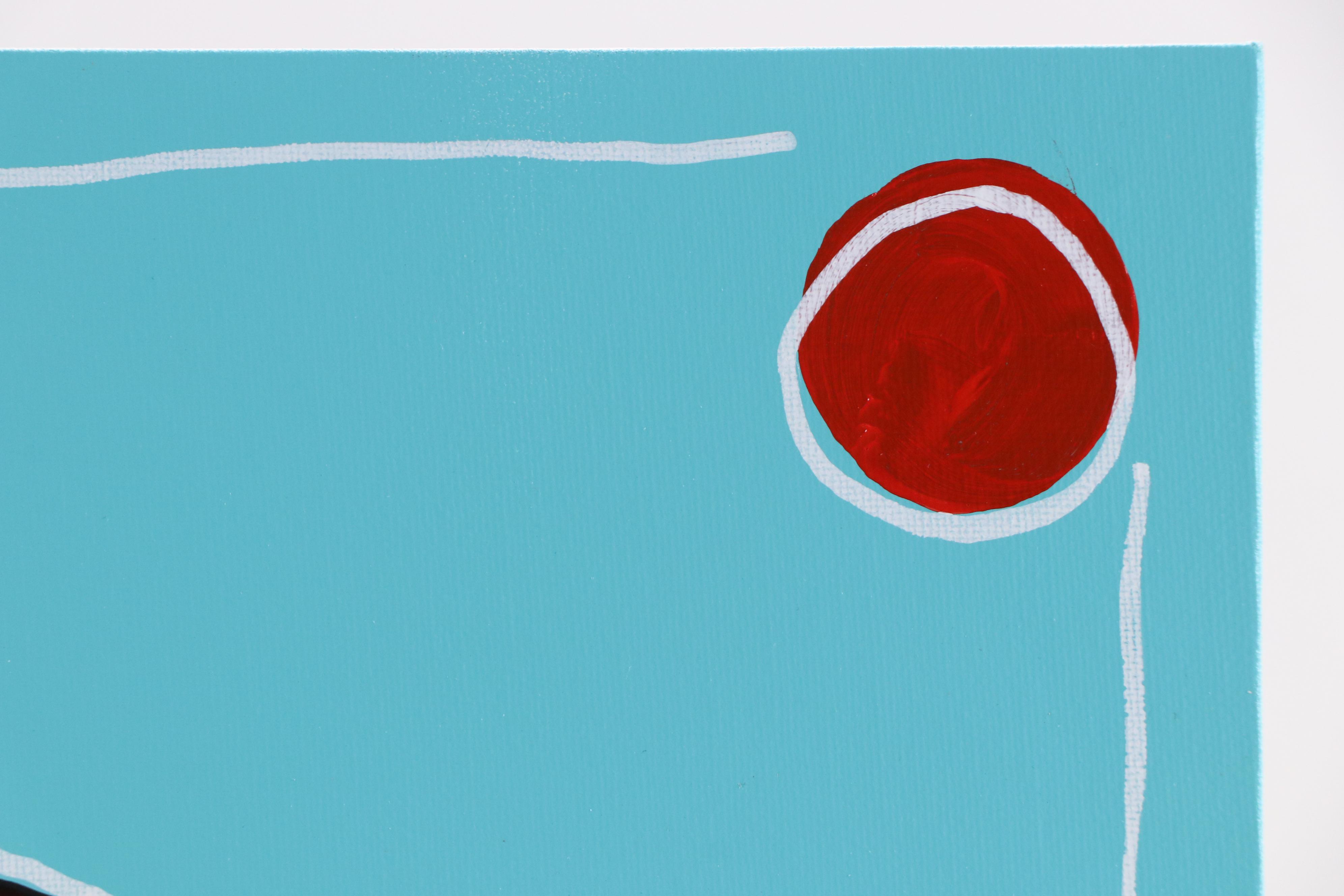 Joshua Ramsey Stylized Acrylic Painting of a Bear "Grizzly I," 2025