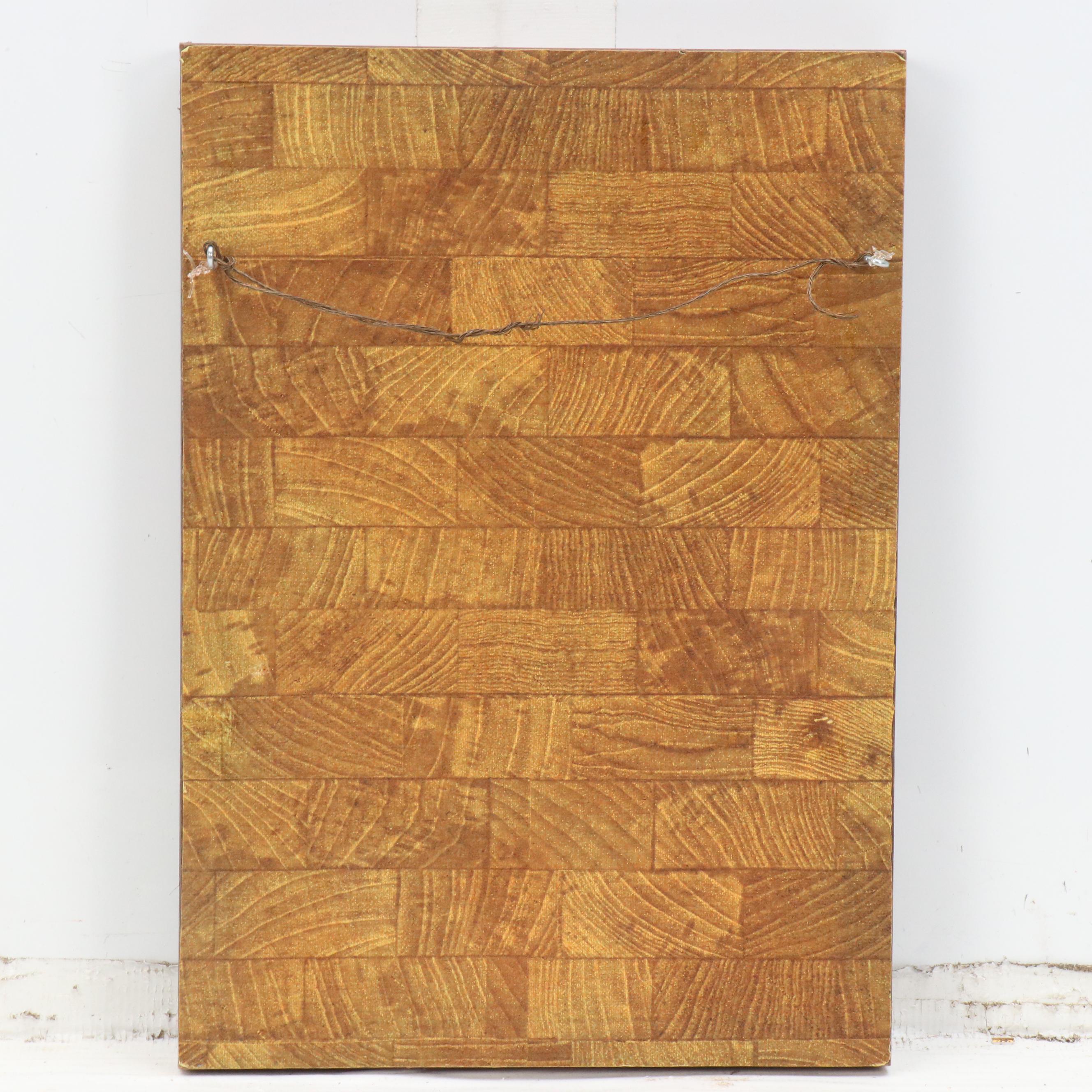 L. Glick Stylized Paper Collage of Sunset Over Beach, Late 20th–21st Century