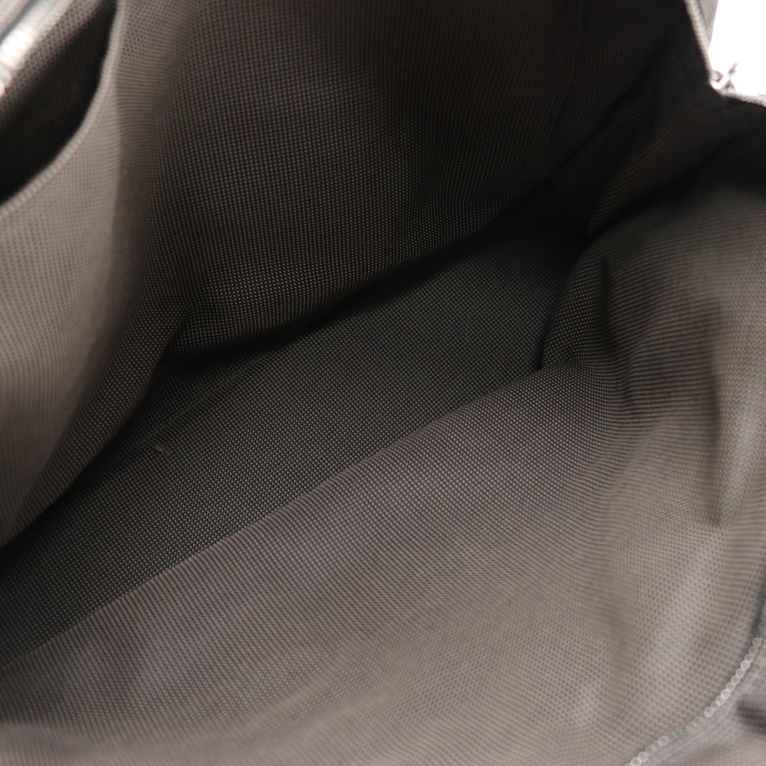 Hermès Toile Canvas Herline MM Tote in Black/Grey