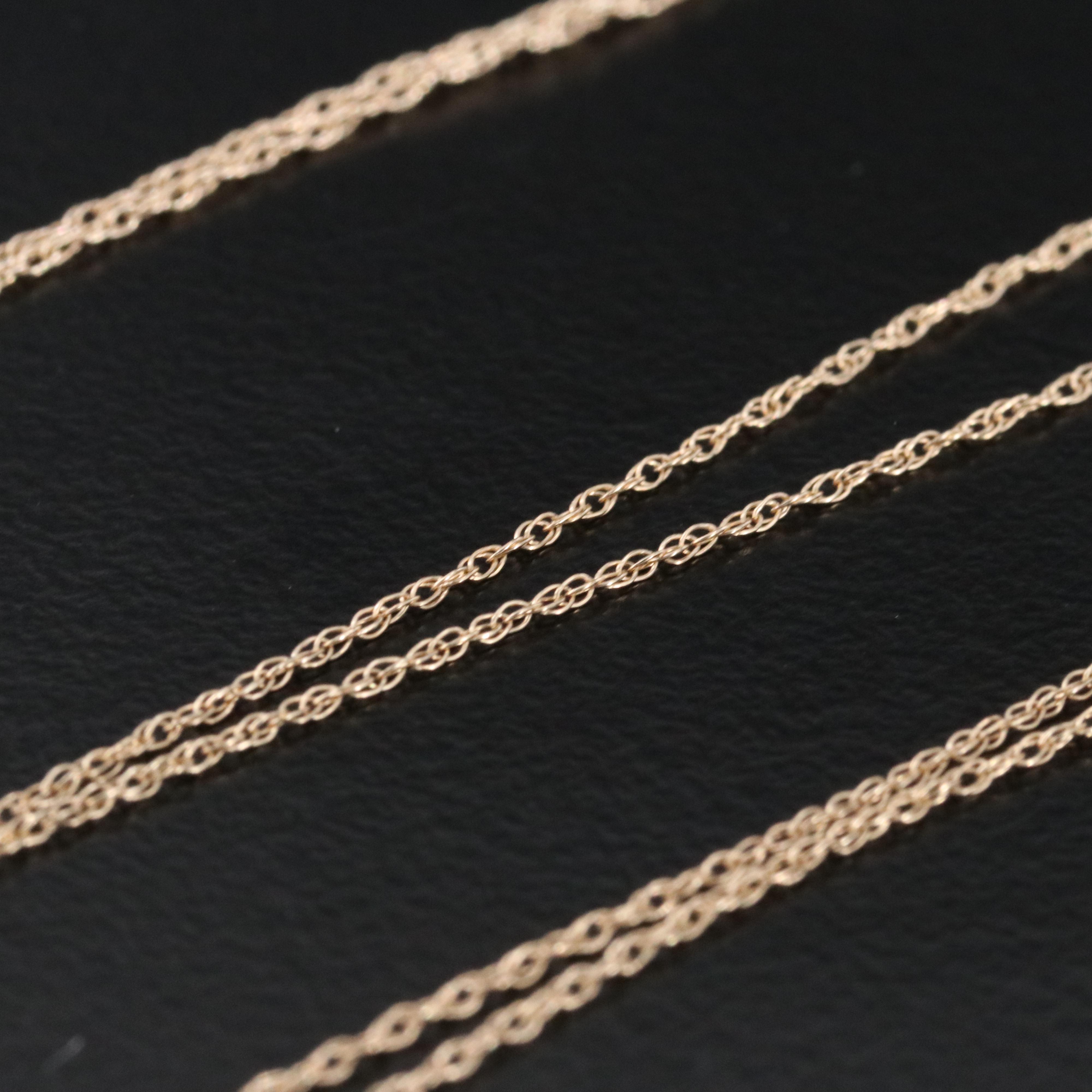 10K Citrine and Diamond Pendant Necklace