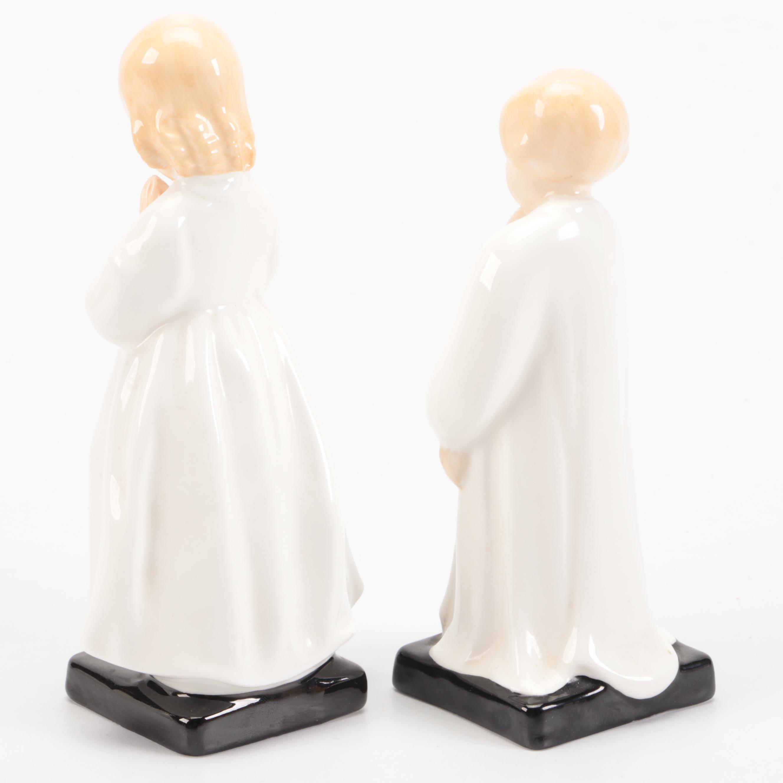 Royal Doulton "Kerry," "Bedtime," and "Darling" Bone China Figurines