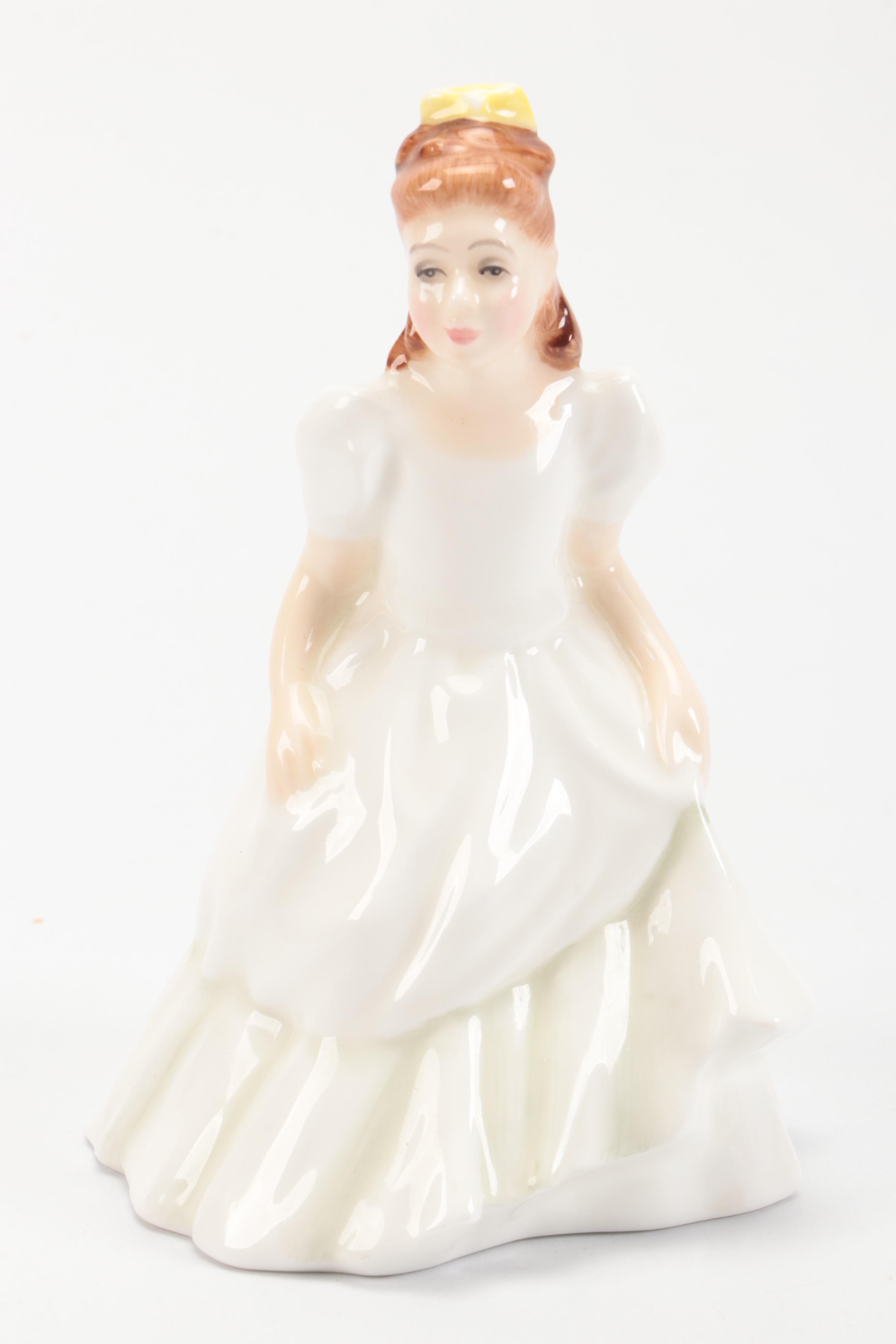 Royal Doulton "Kerry," "Bedtime," and "Darling" Bone China Figurines