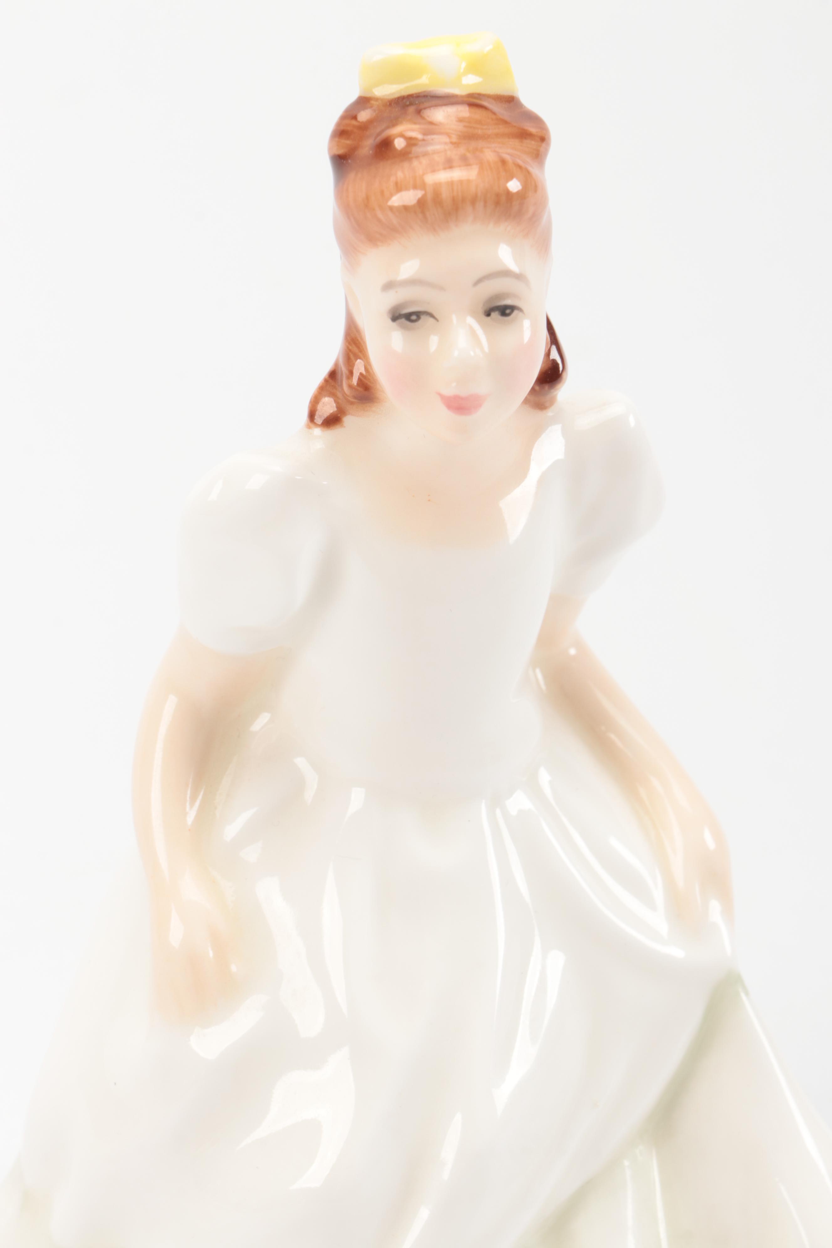 Royal Doulton "Kerry," "Bedtime," and "Darling" Bone China Figurines