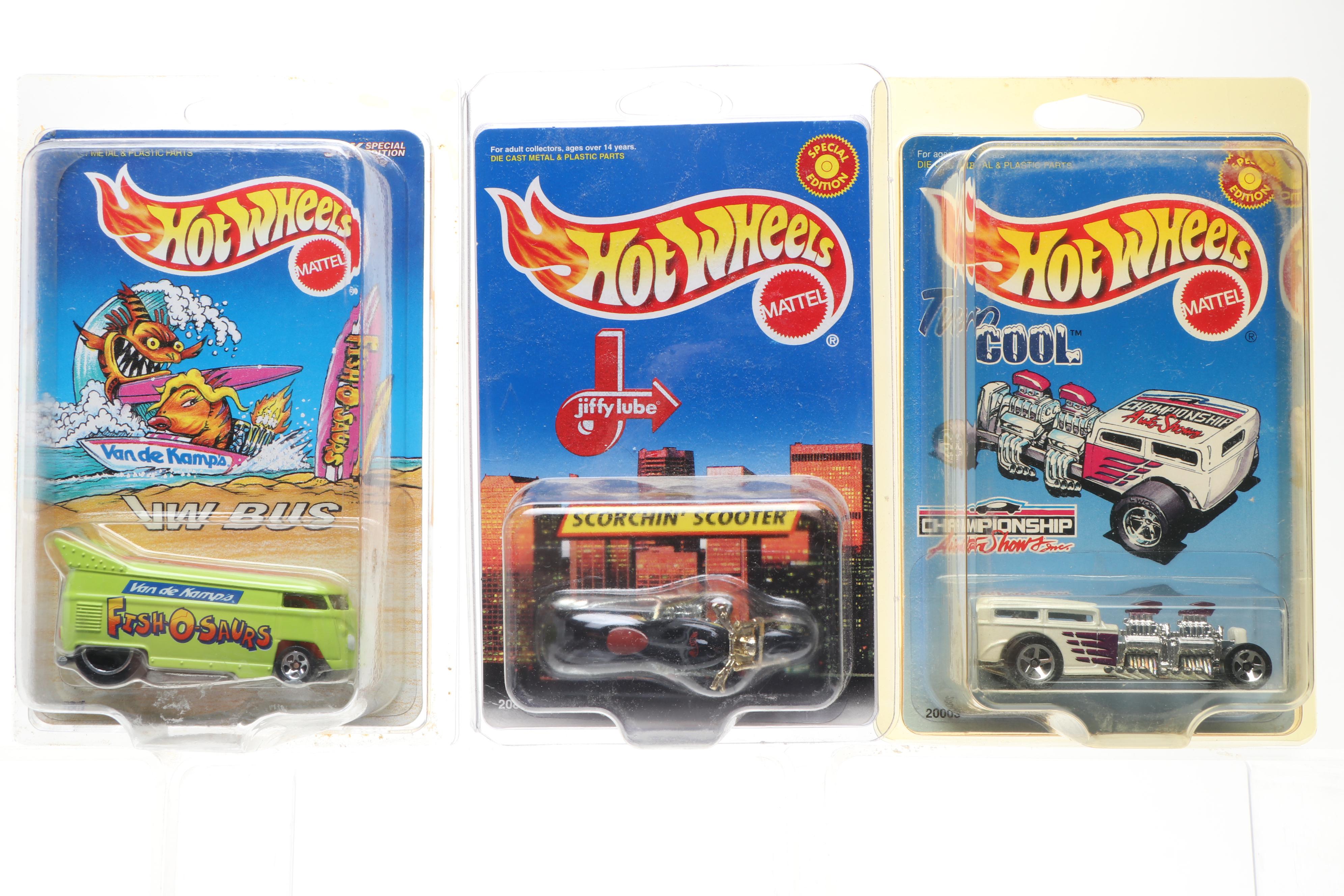 Hot Wheels "Blue Angels VW Bus," "Scorchin' Scooter" and More Toy Cars