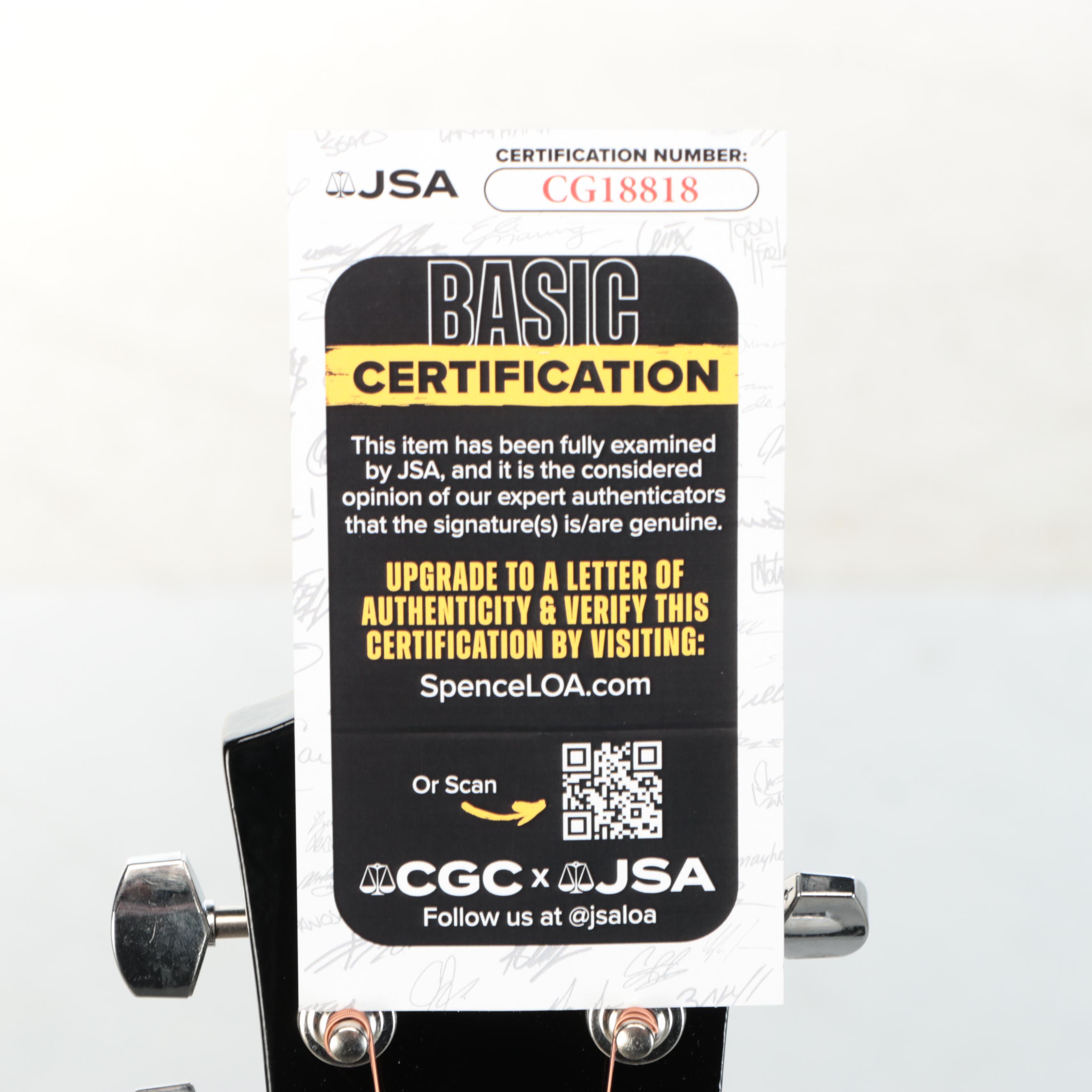 Taylor Swift Decal-Signed "The Eras Tour" Ashthorpe Acoustic Guitar, JSA