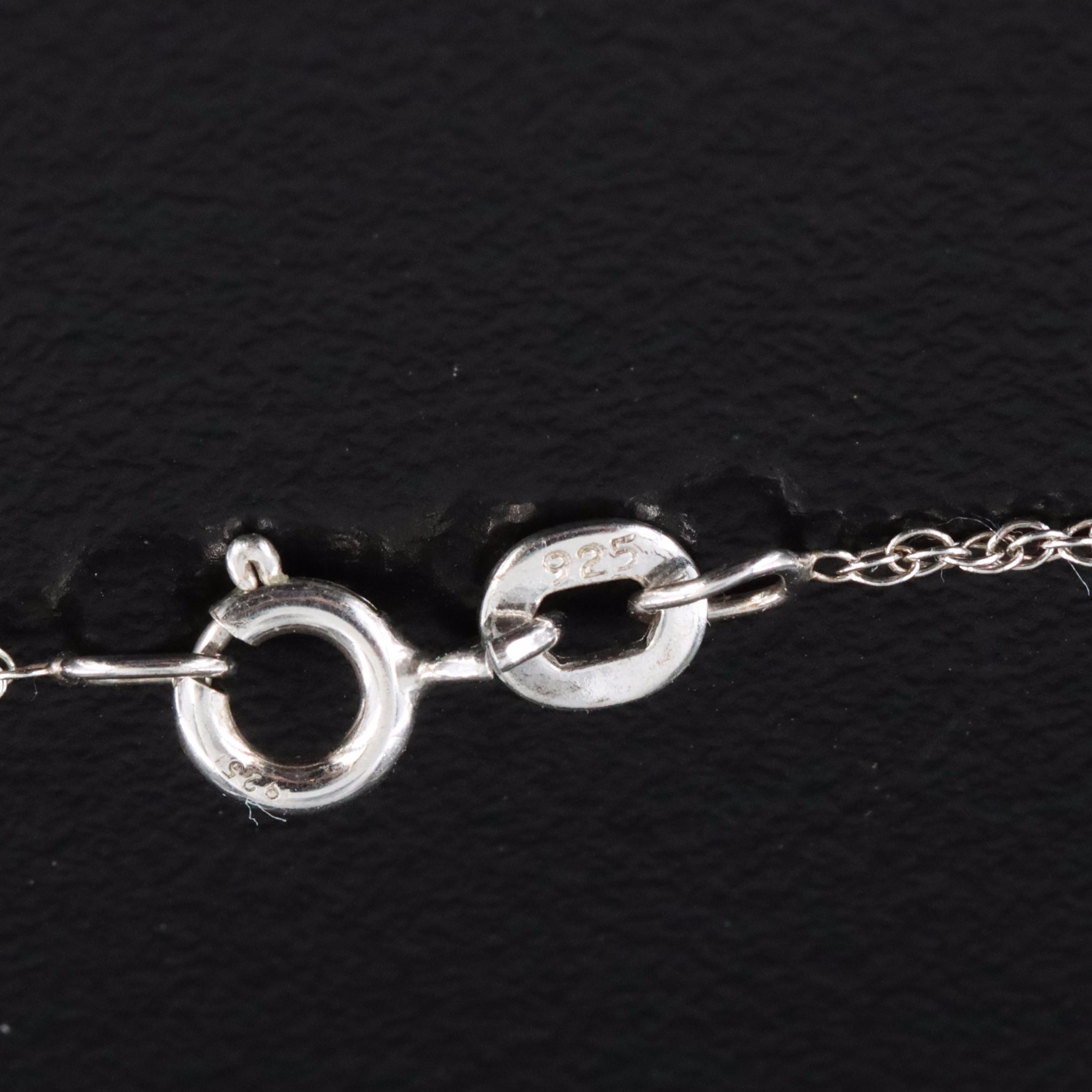 Sterling and Diamond Two Paisley Necklace