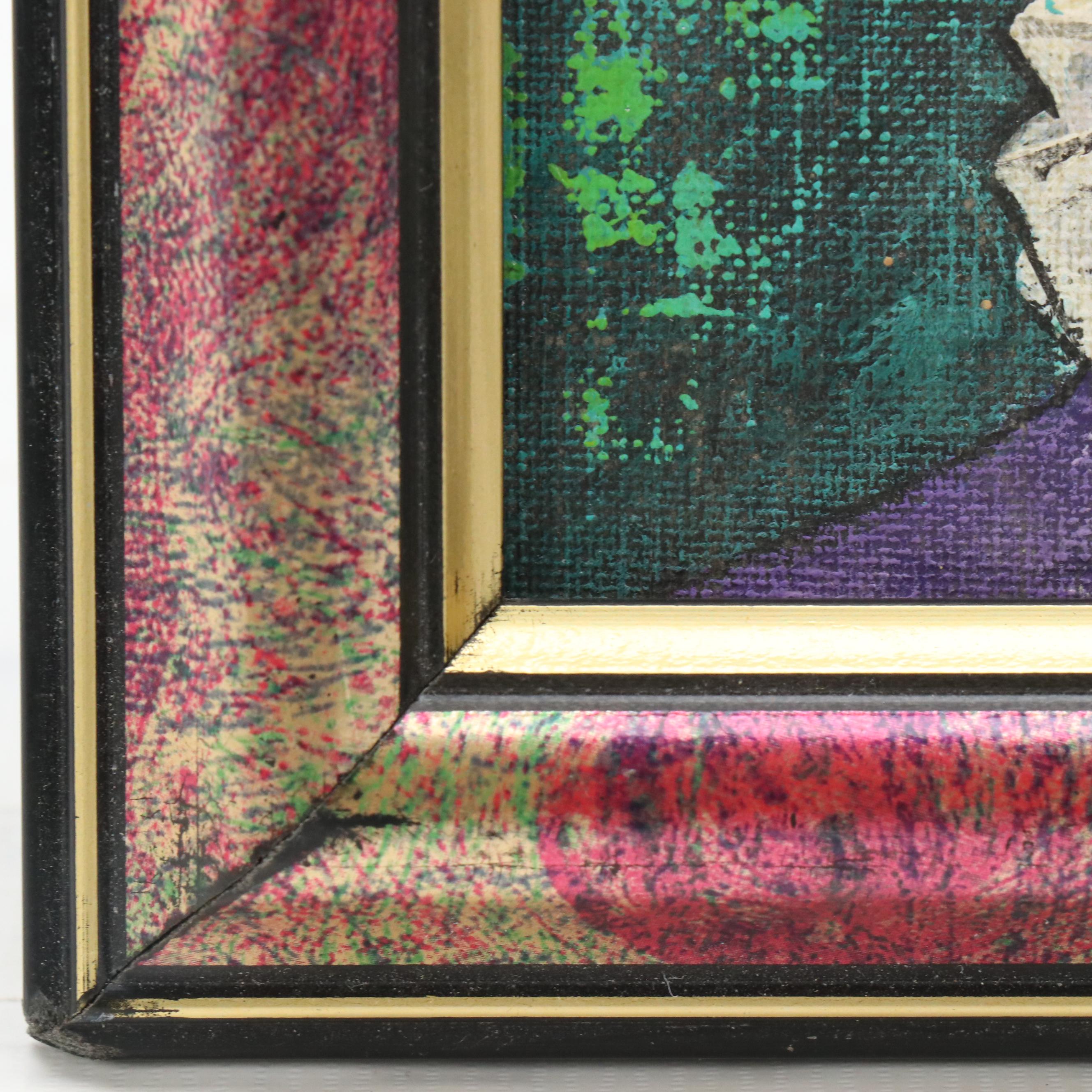 Monique Stylized Oil Portrait of Woman with Frilled Collar and Bow