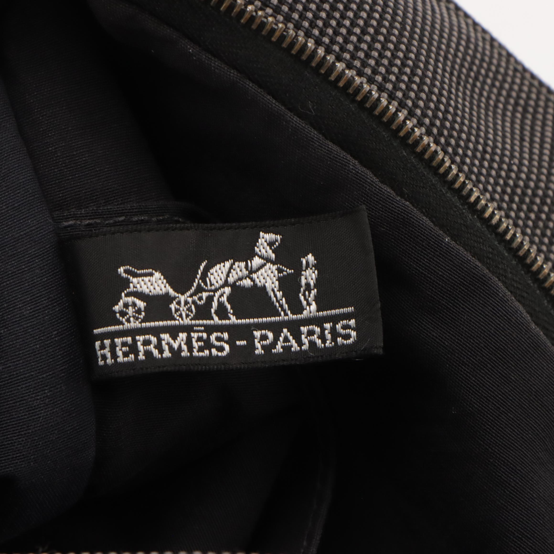 Hermès Toile Canvas Herline Zip Clutch