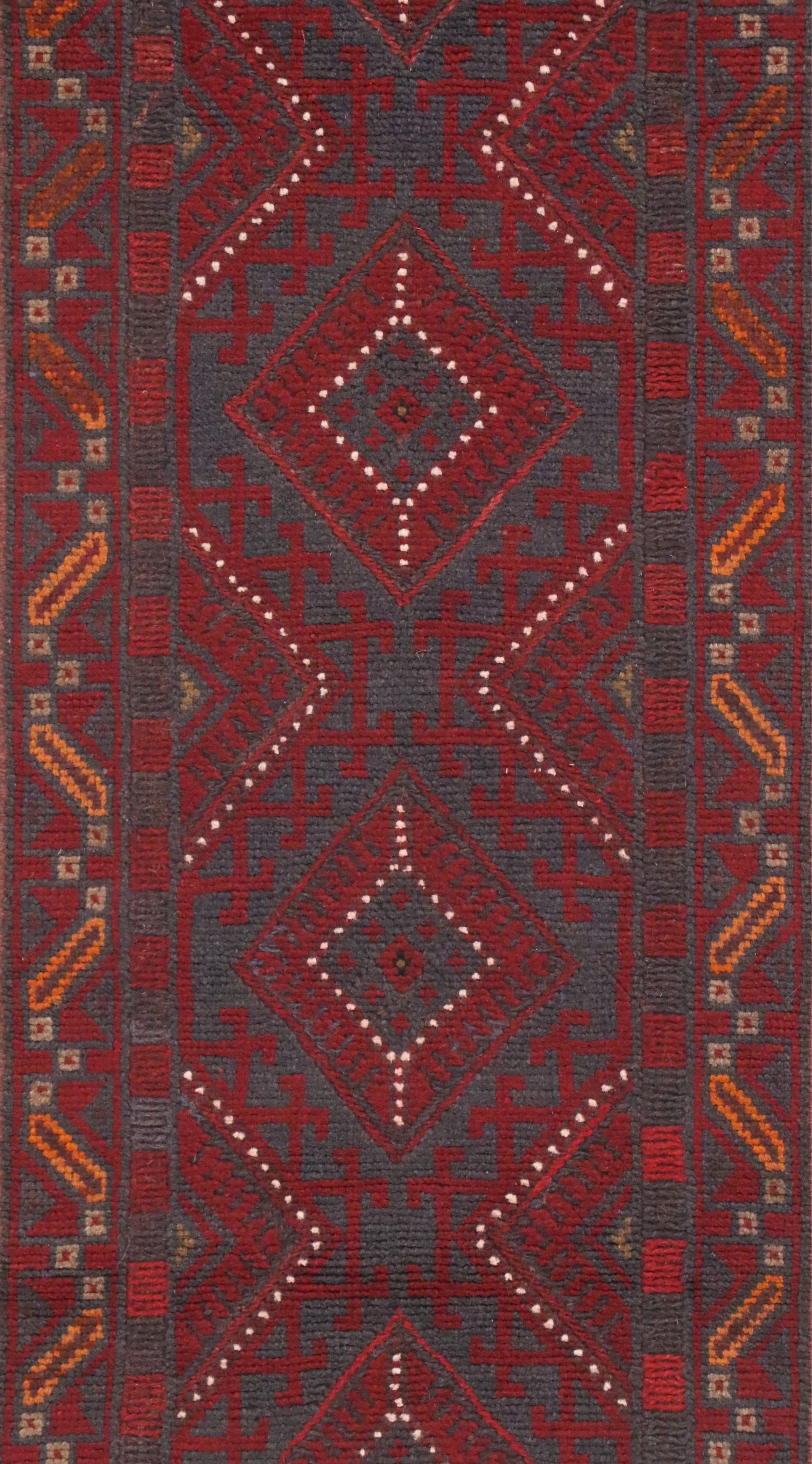2'2 x 8'3 Handwoven Afghan Mashwani Carpet Runner