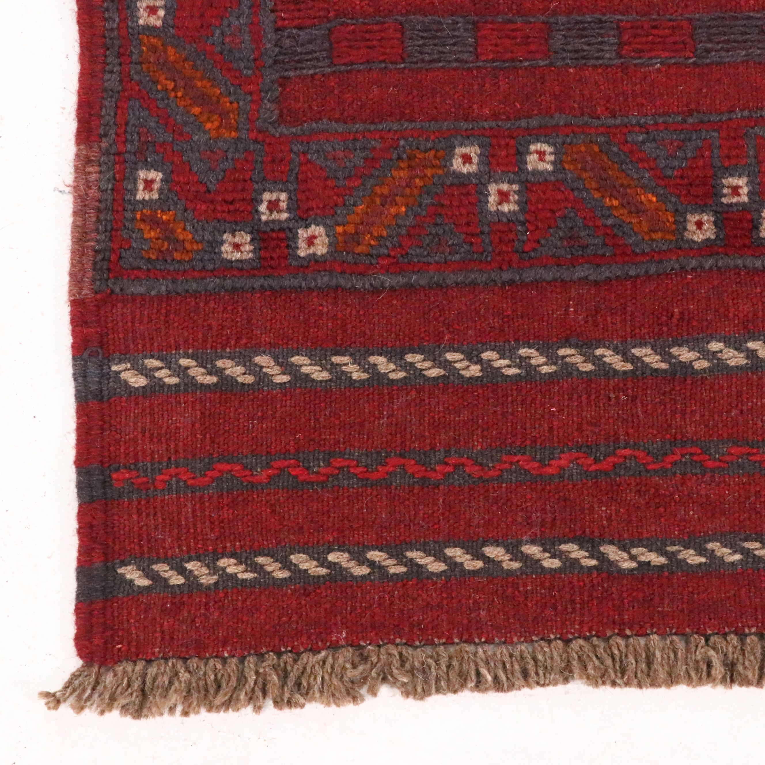 2'2 x 8'3 Handwoven Afghan Mashwani Carpet Runner