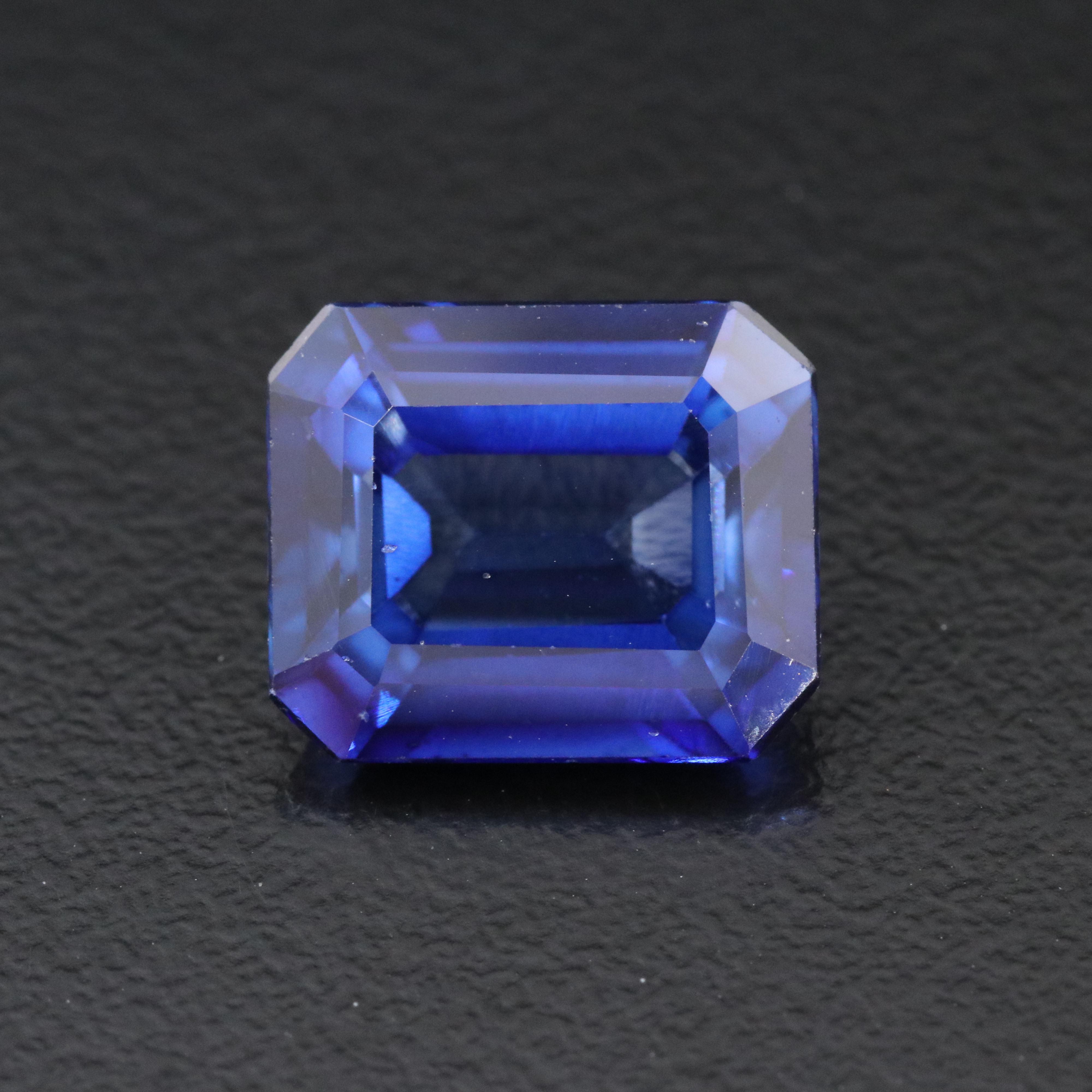Loose 7.71 CT Lab Grown Sapphire